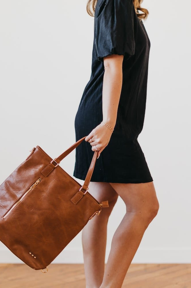 PREORDER: Upper East Side Vegan Leather Backpack & Crossbody Tote Bag in Three Colors-Womens-Stay Foxy Boutique, Florissant, Missouri
