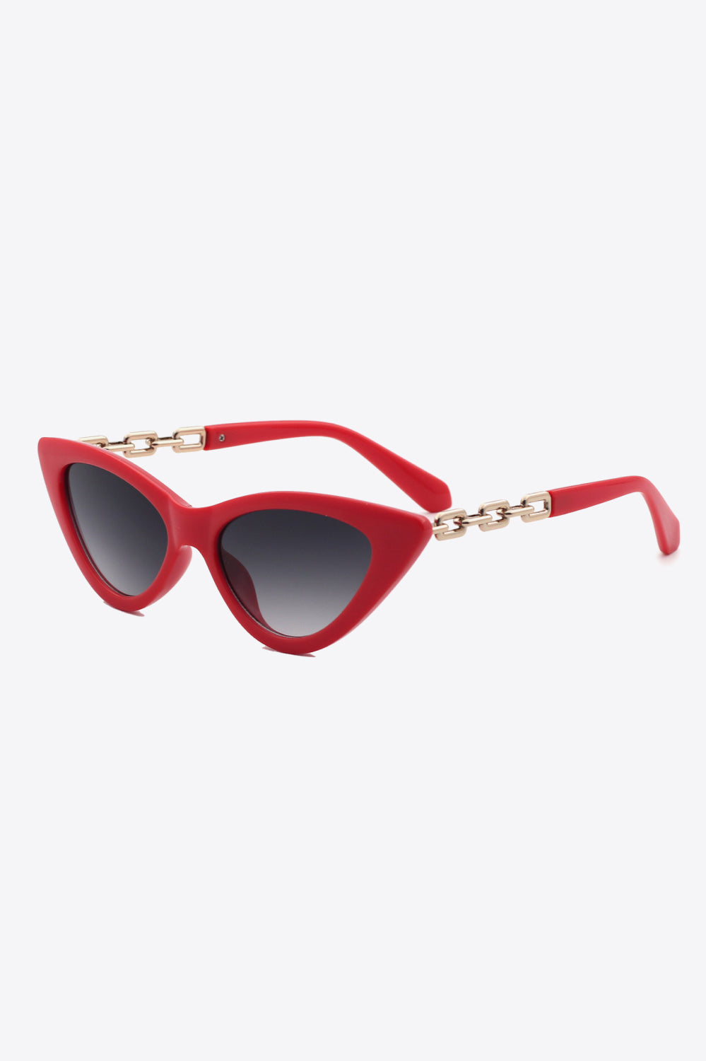 Chain Detail Cat-Eye Sunglasses-Stay Foxy Boutique, Florissant, Missouri
