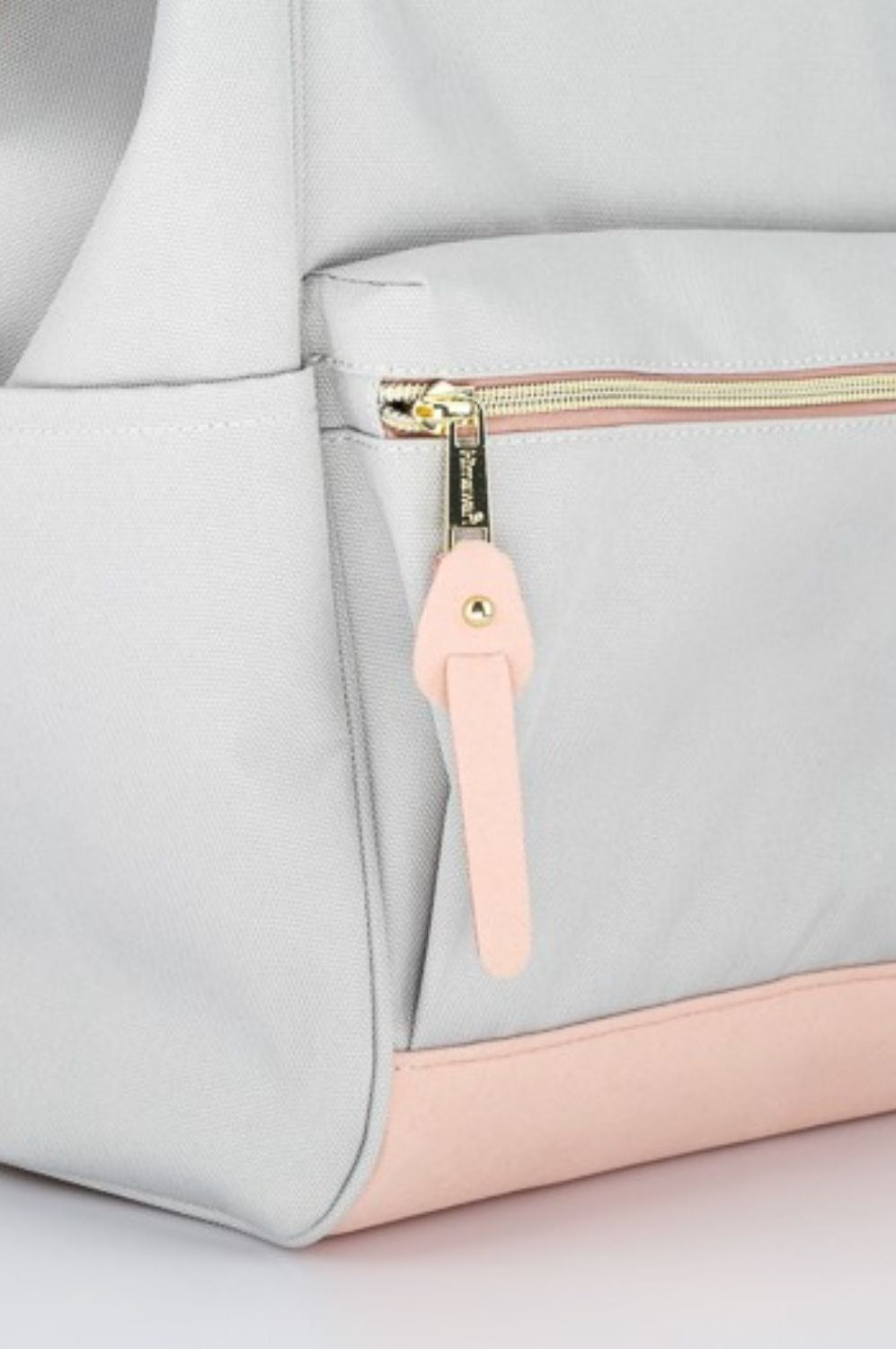 Himawari Contrast Waterproof Canvas Backpack Bag with Side Pockets-Stay Foxy Boutique, Florissant, Missouri
