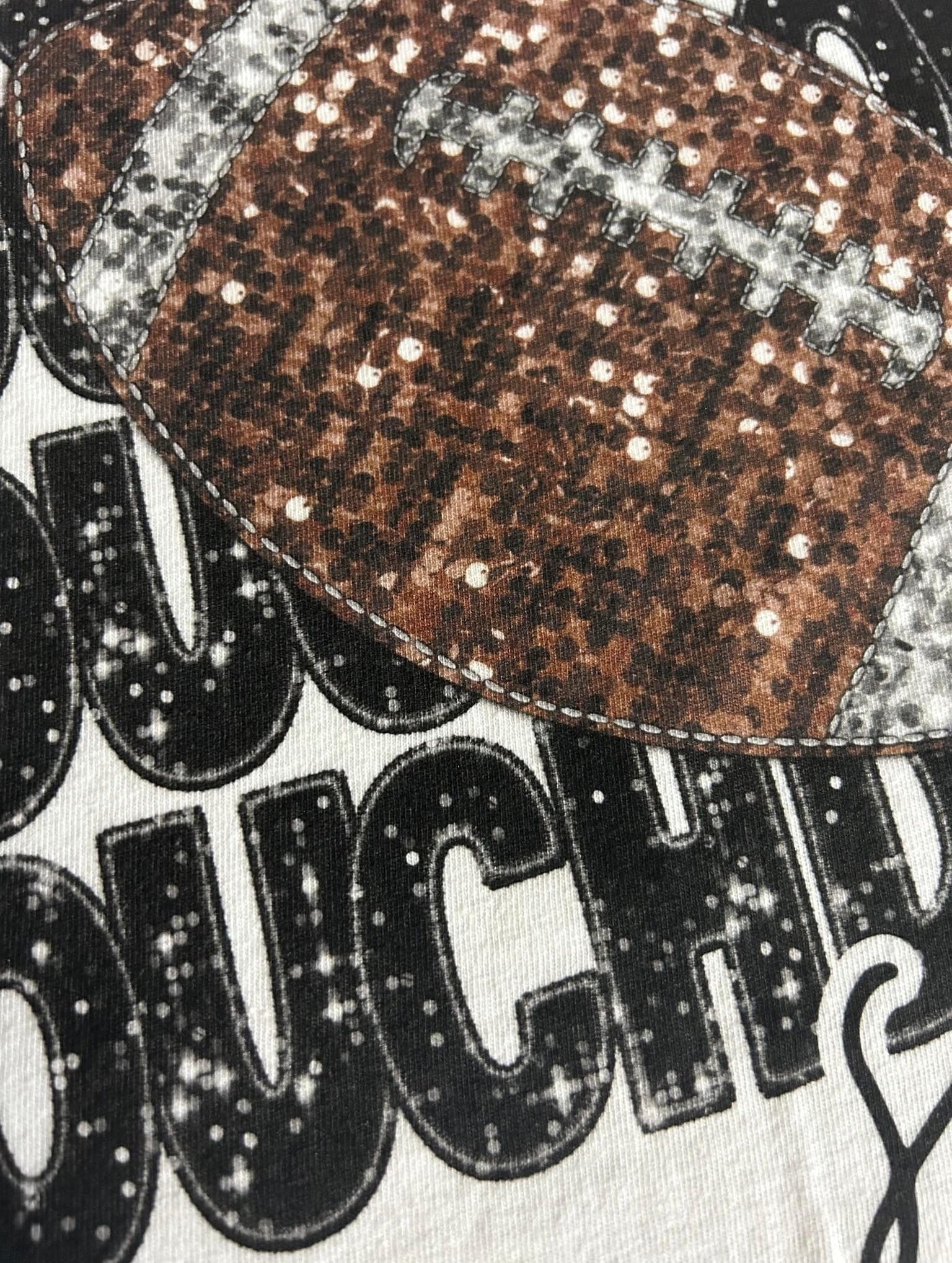 Touchdown (Not Actually Sequins) Graphic T-Graphic T-Stay Foxy Boutique, Florissant, Missouri