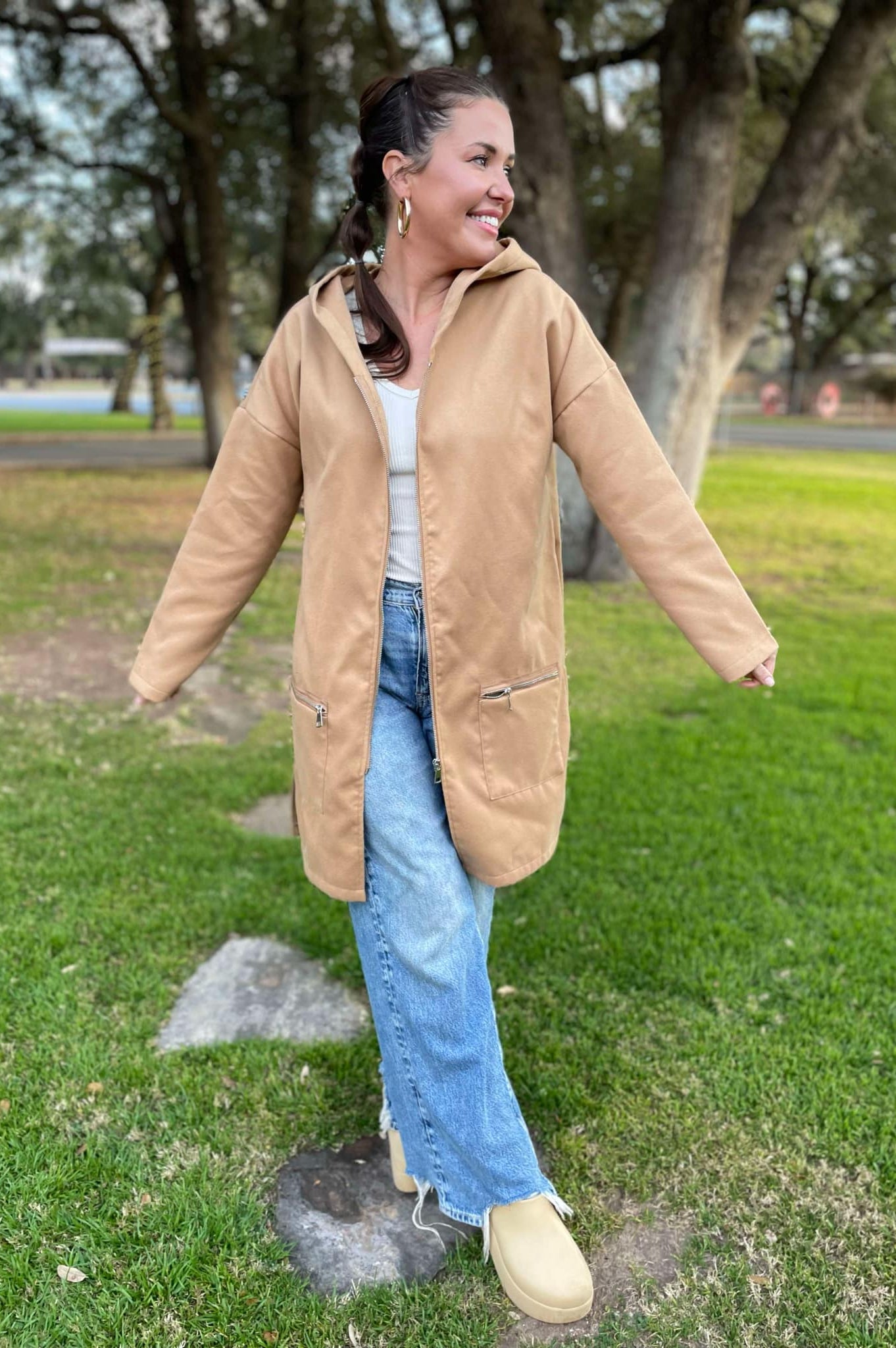 PREORDER: Time Slips Away Hooded Jacket in Three Colors-Womens-Stay Foxy Boutique, Florissant, Missouri