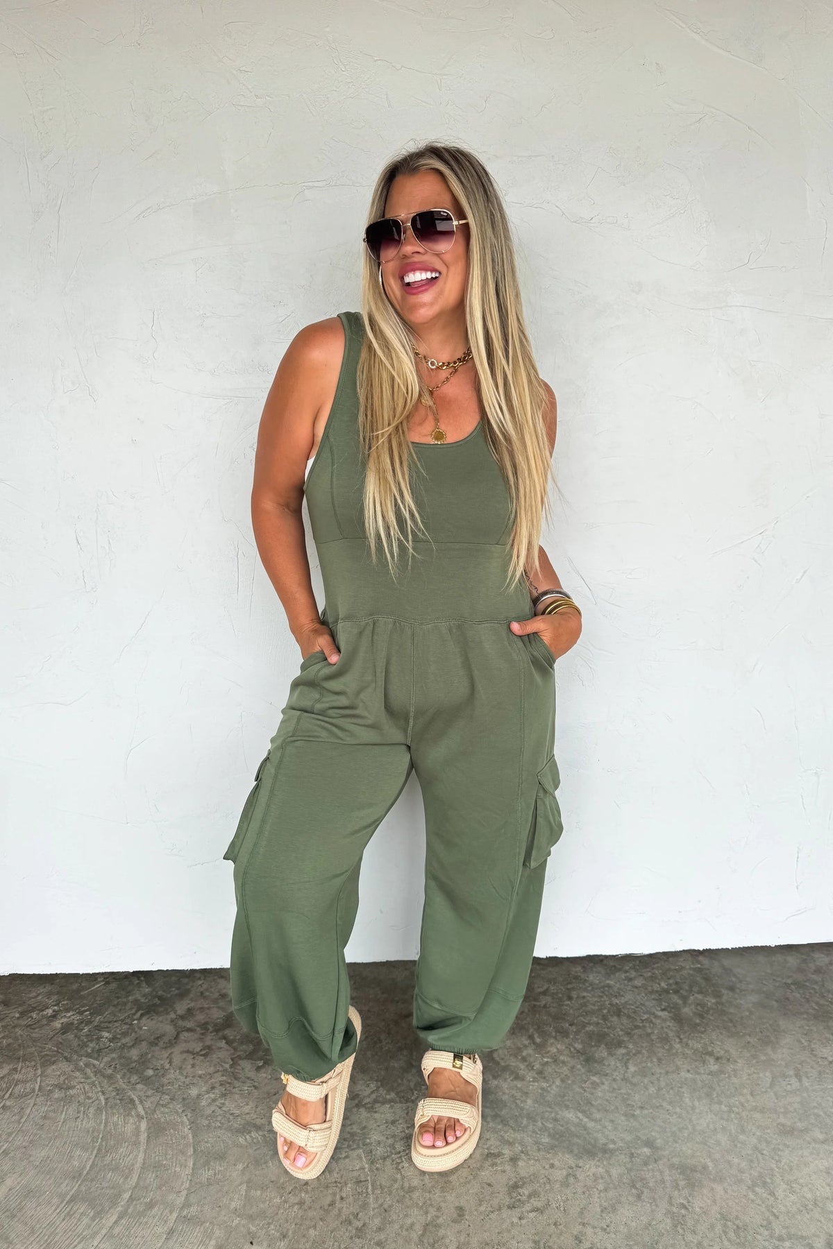 PREORDER: All Set Tank Romper-Womens-Stay Foxy Boutique, Florissant, Missouri