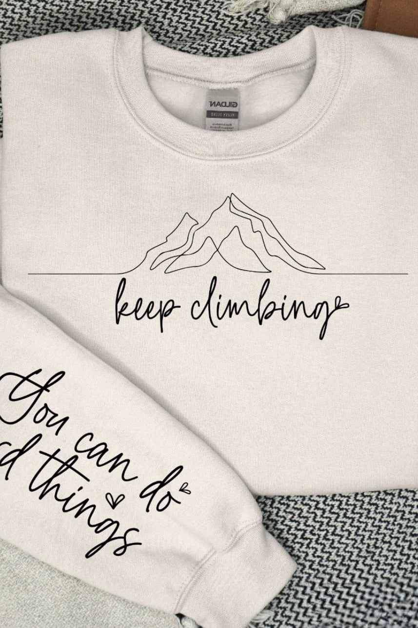 Keep Climbing Graphic T-Graphic T-Stay Foxy Boutique, Florissant, Missouri