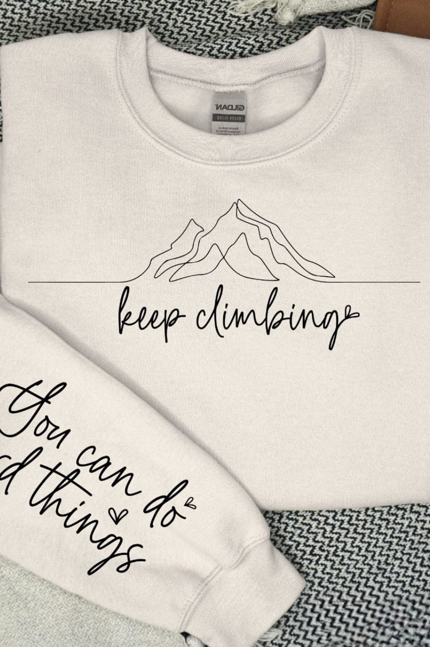 Keep Climbing Graphic T-Graphic T-Stay Foxy Boutique, Florissant, Missouri