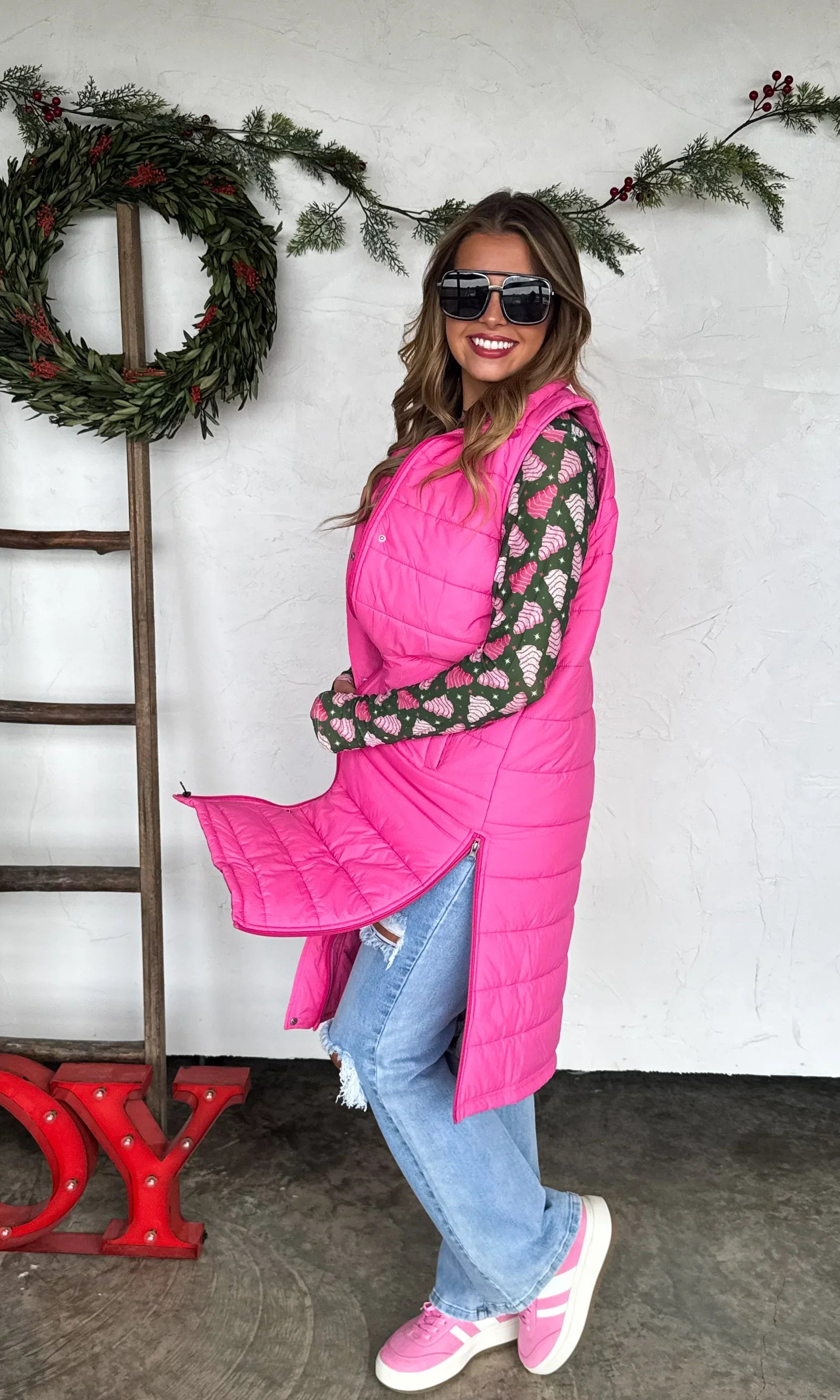 PREORDER: Kendall Long Puffer Vest-Womens-Stay Foxy Boutique, Florissant, Missouri