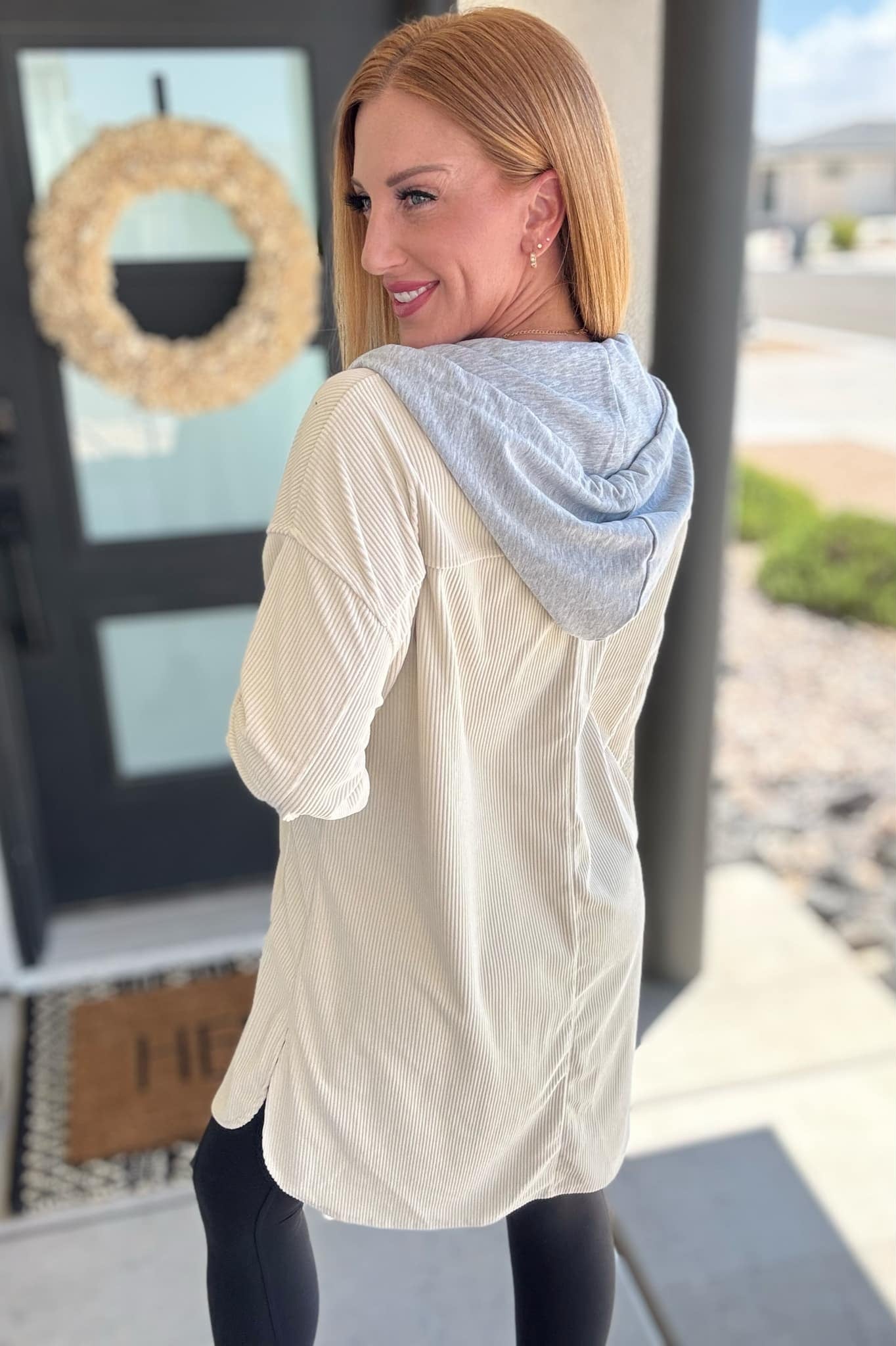 PREORDER: Hooded Corduroy Shacket in Two Colors-Womens-Stay Foxy Boutique, Florissant, Missouri