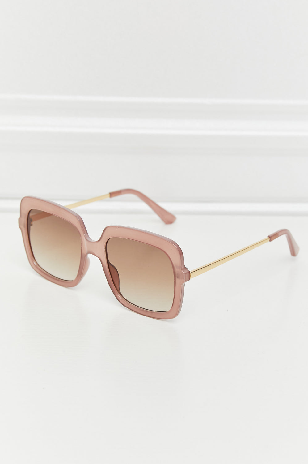 Square Metal-Plastic Hybrid Temple Sunglasses-Stay Foxy Boutique, Florissant, Missouri
