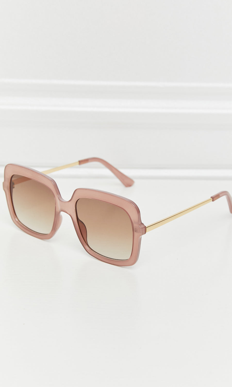 Square Metal-Plastic Hybrid Temple Sunglasses-Stay Foxy Boutique, Florissant, Missouri