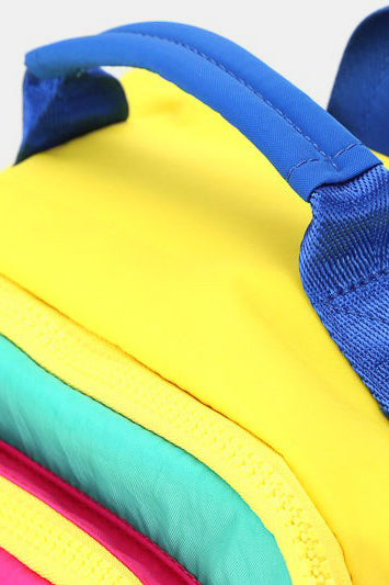 Himawari Contrast Nylon Backpack Bag with Handles-Stay Foxy Boutique, Florissant, Missouri