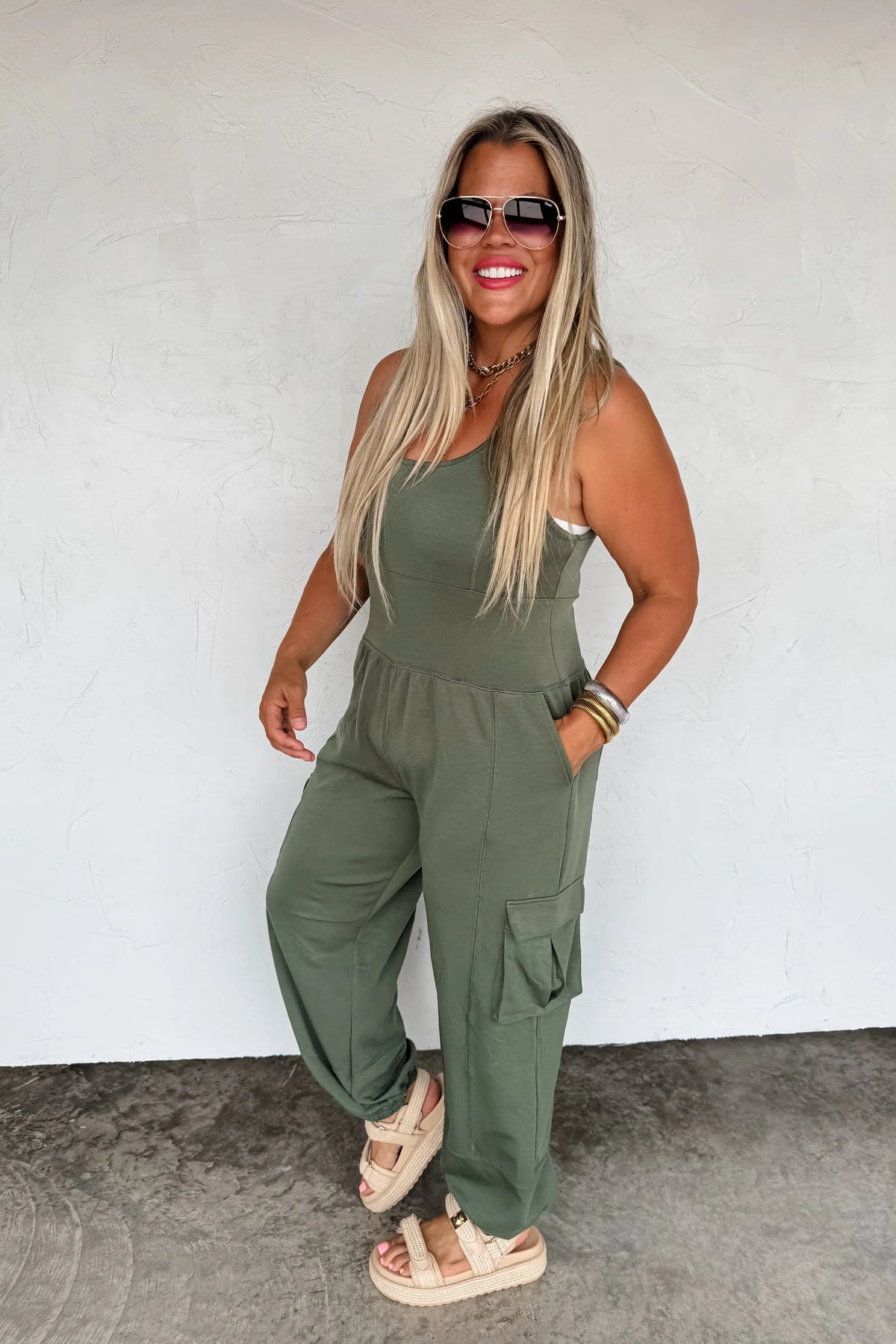 PREORDER: All Set Tank Romper-Womens-Stay Foxy Boutique, Florissant, Missouri