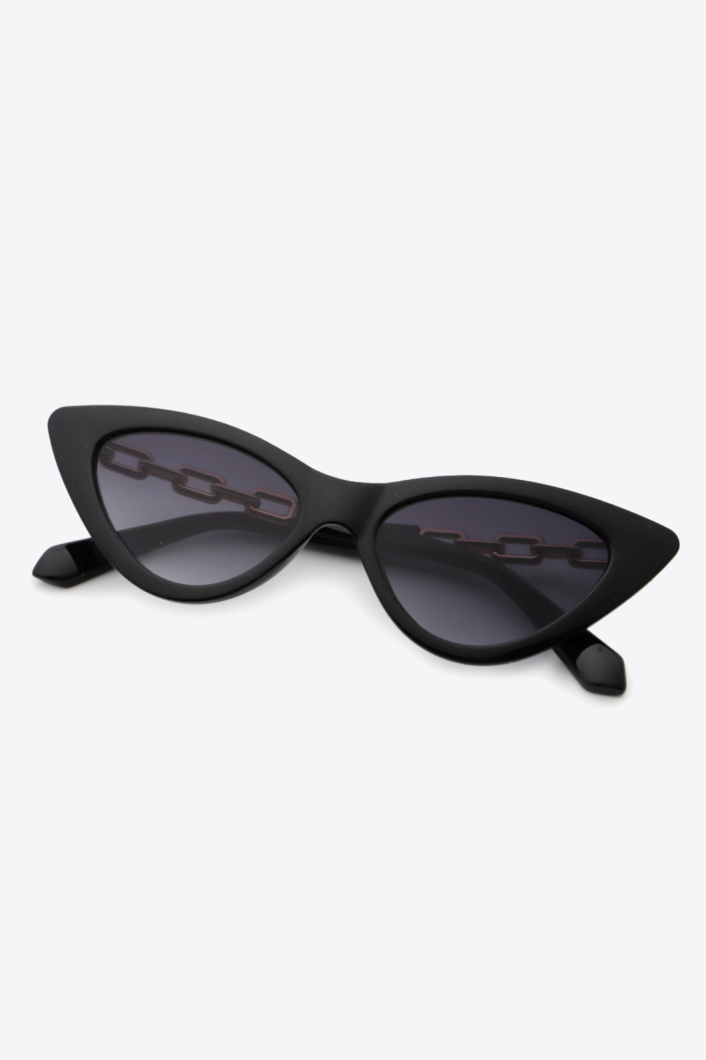 Chain Detail Cat-Eye Sunglasses-Stay Foxy Boutique, Florissant, Missouri