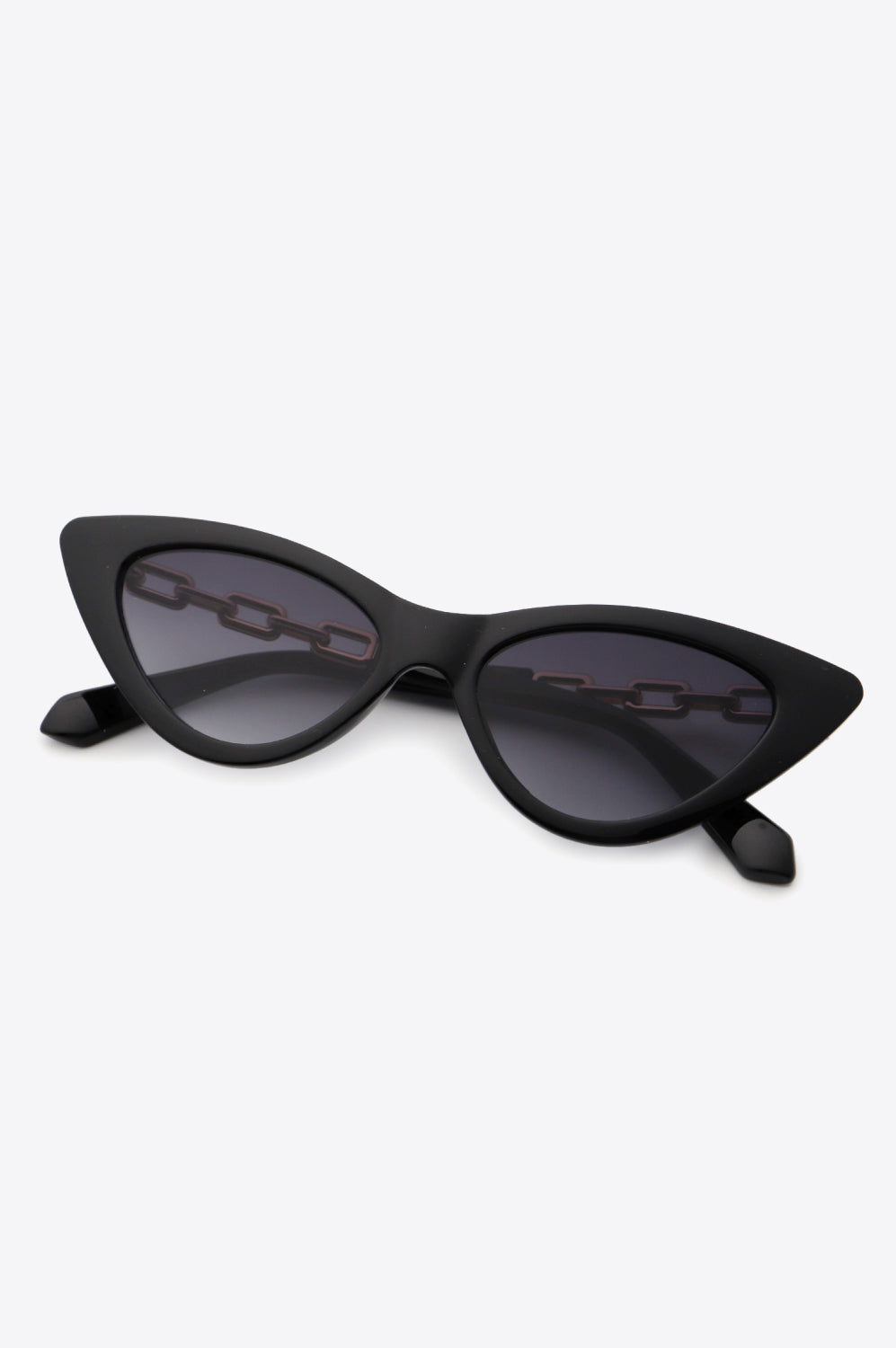 Chain Detail Cat-Eye Sunglasses-Stay Foxy Boutique, Florissant, Missouri
