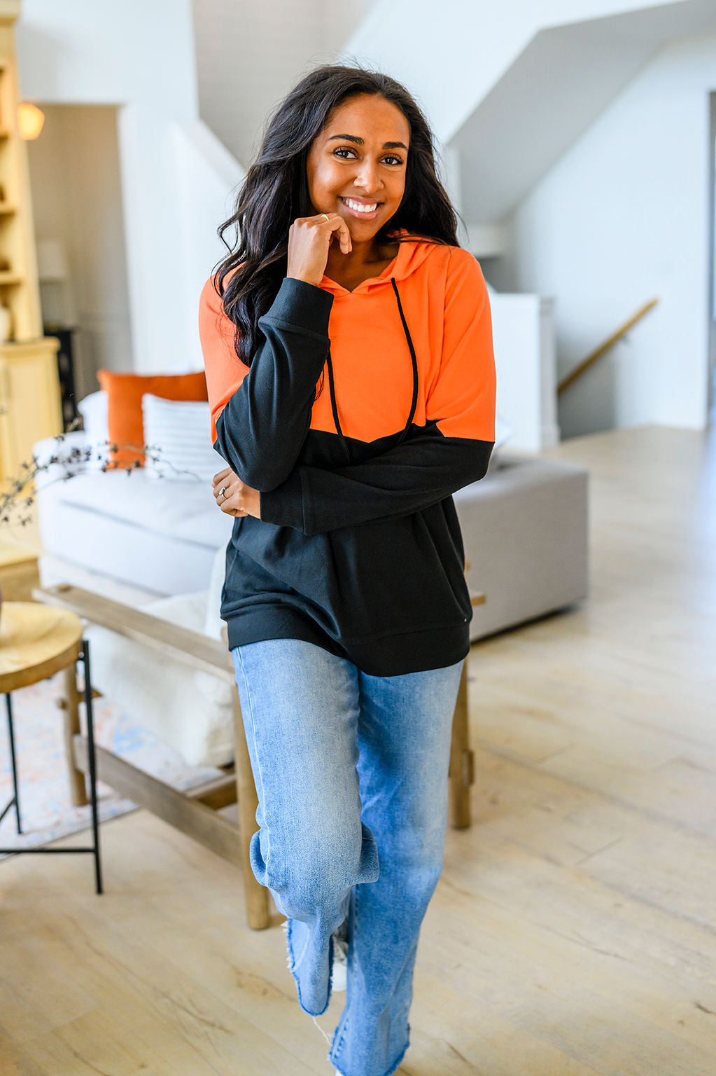 PREORDER: Tara Color Block Hoodie in Three Colors-Womens-Stay Foxy Boutique, Florissant, Missouri