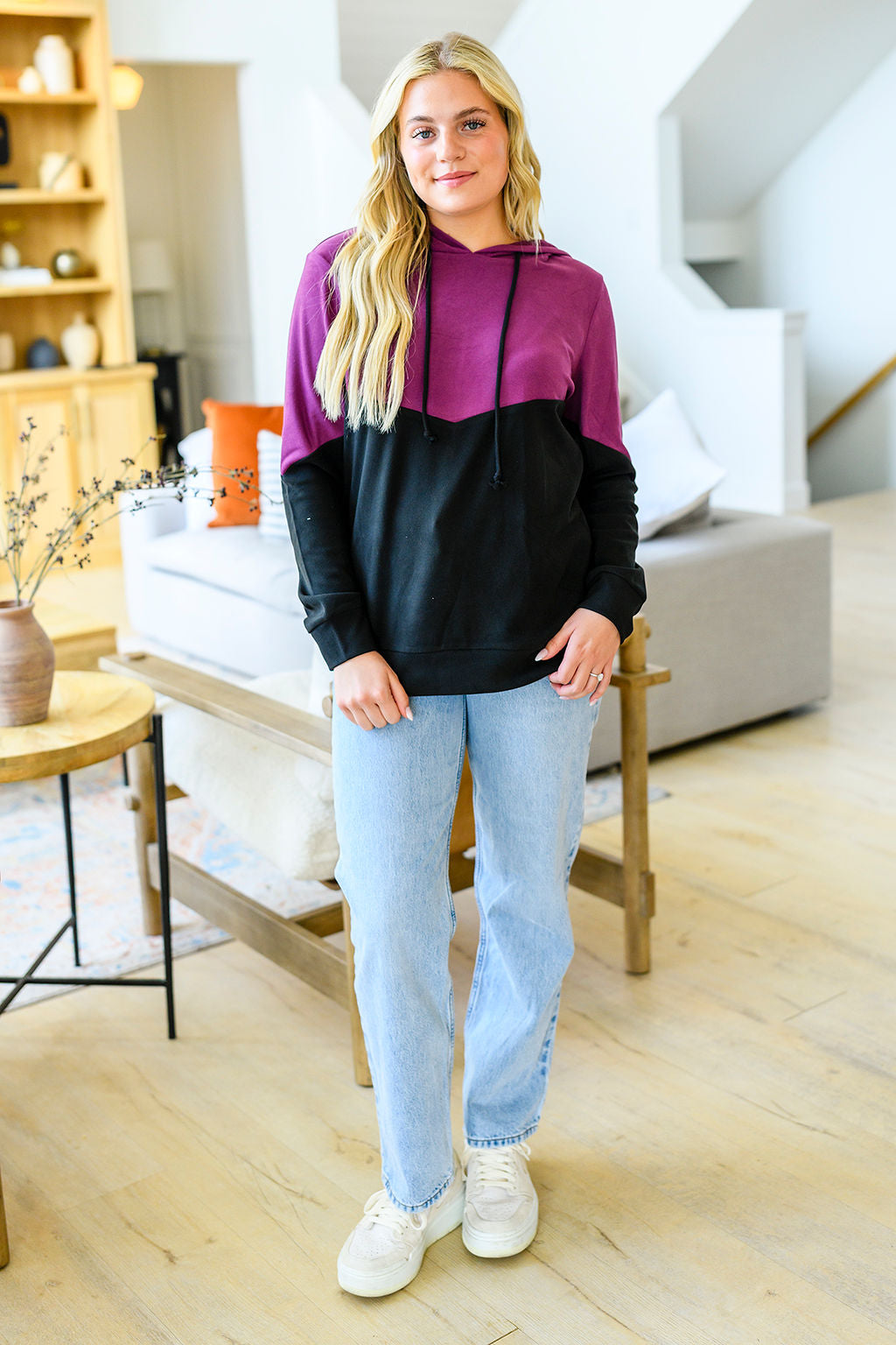PREORDER: Tara Color Block Hoodie in Three Colors-Womens-Stay Foxy Boutique, Florissant, Missouri