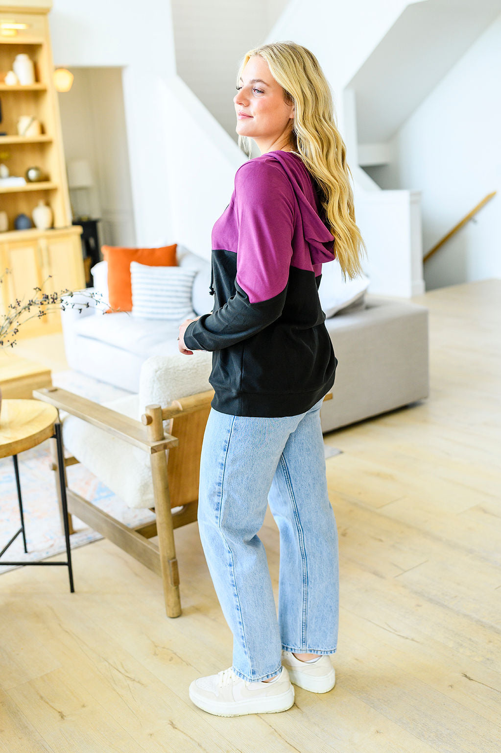 PREORDER: Tara Color Block Hoodie in Three Colors-Womens-Stay Foxy Boutique, Florissant, Missouri