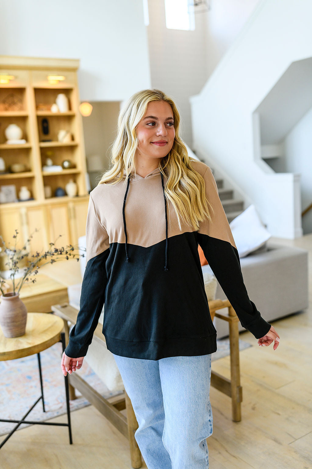 PREORDER: Tara Color Block Hoodie in Three Colors-Womens-Stay Foxy Boutique, Florissant, Missouri