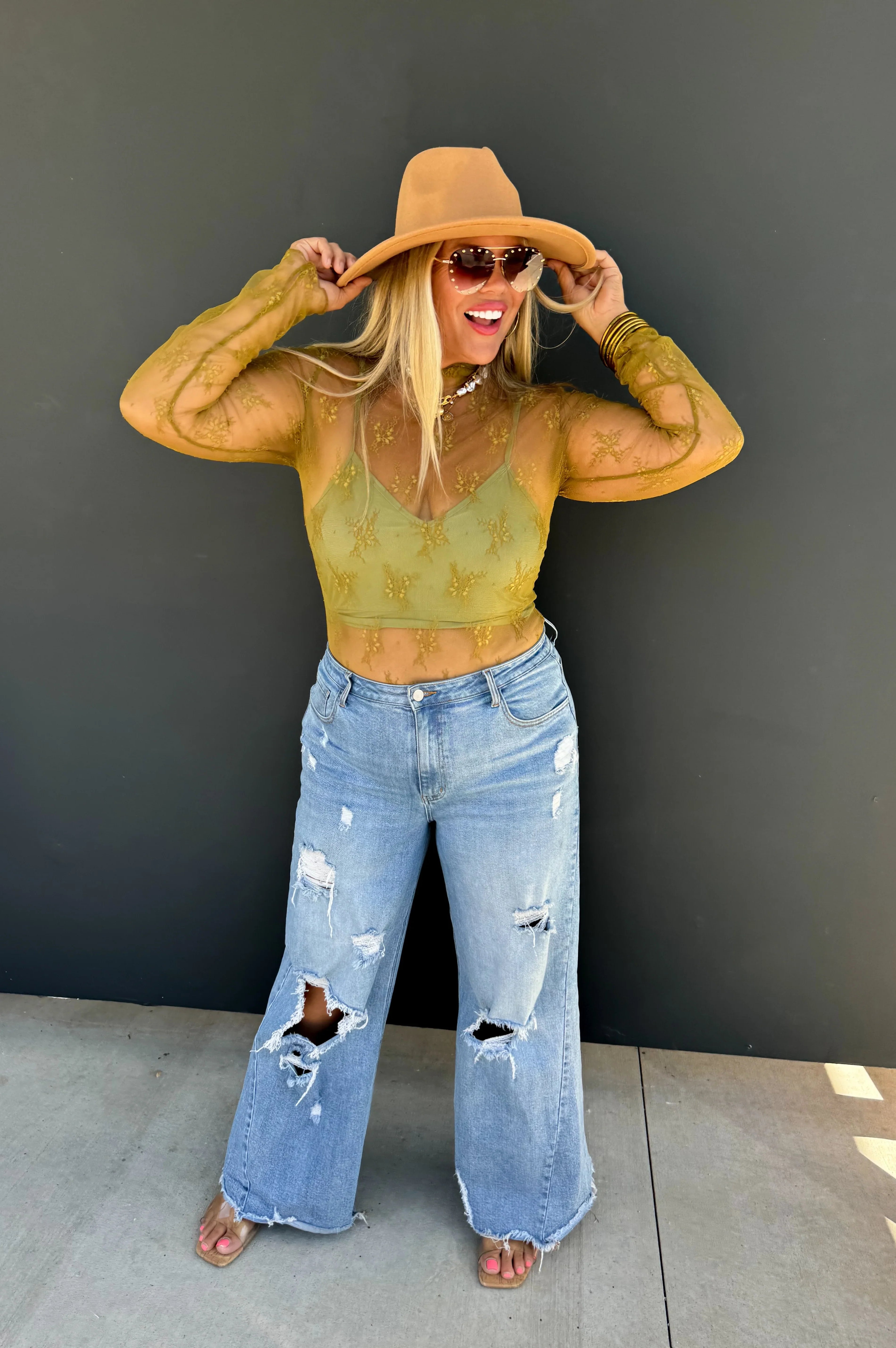 PREORDER: Roxy Lace Top in Six Colors-Womens-Stay Foxy Boutique, Florissant, Missouri