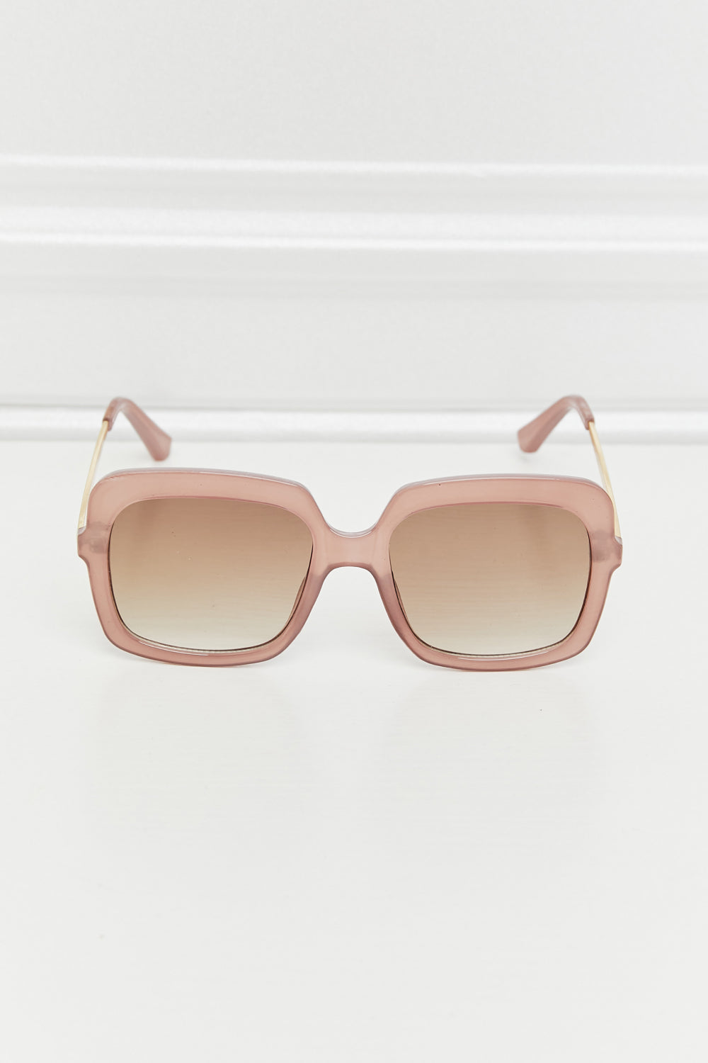 Square Metal-Plastic Hybrid Temple Sunglasses-Stay Foxy Boutique, Florissant, Missouri