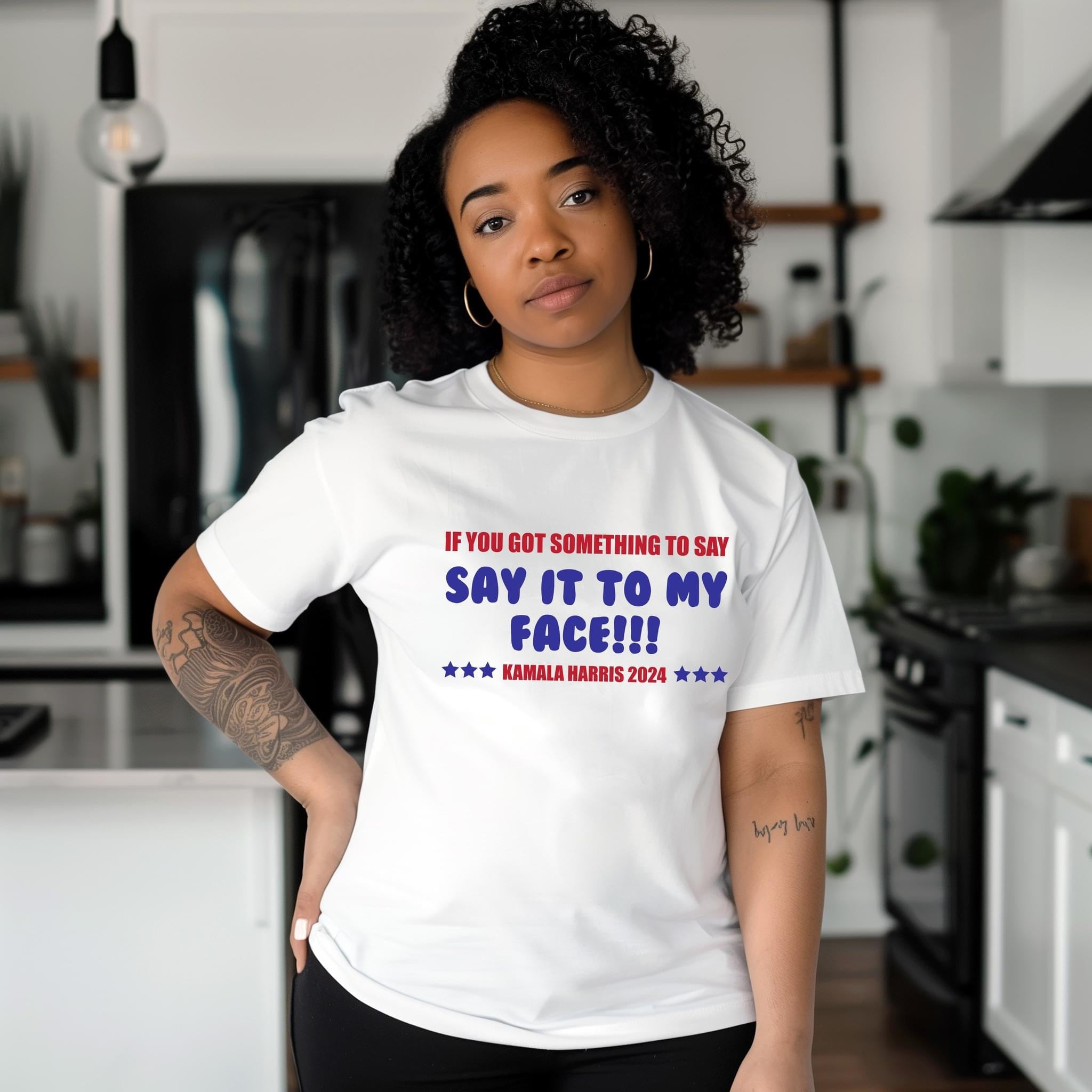 Say It To My Face Graphic T-Graphic T-Stay Foxy Boutique, Florissant, Missouri