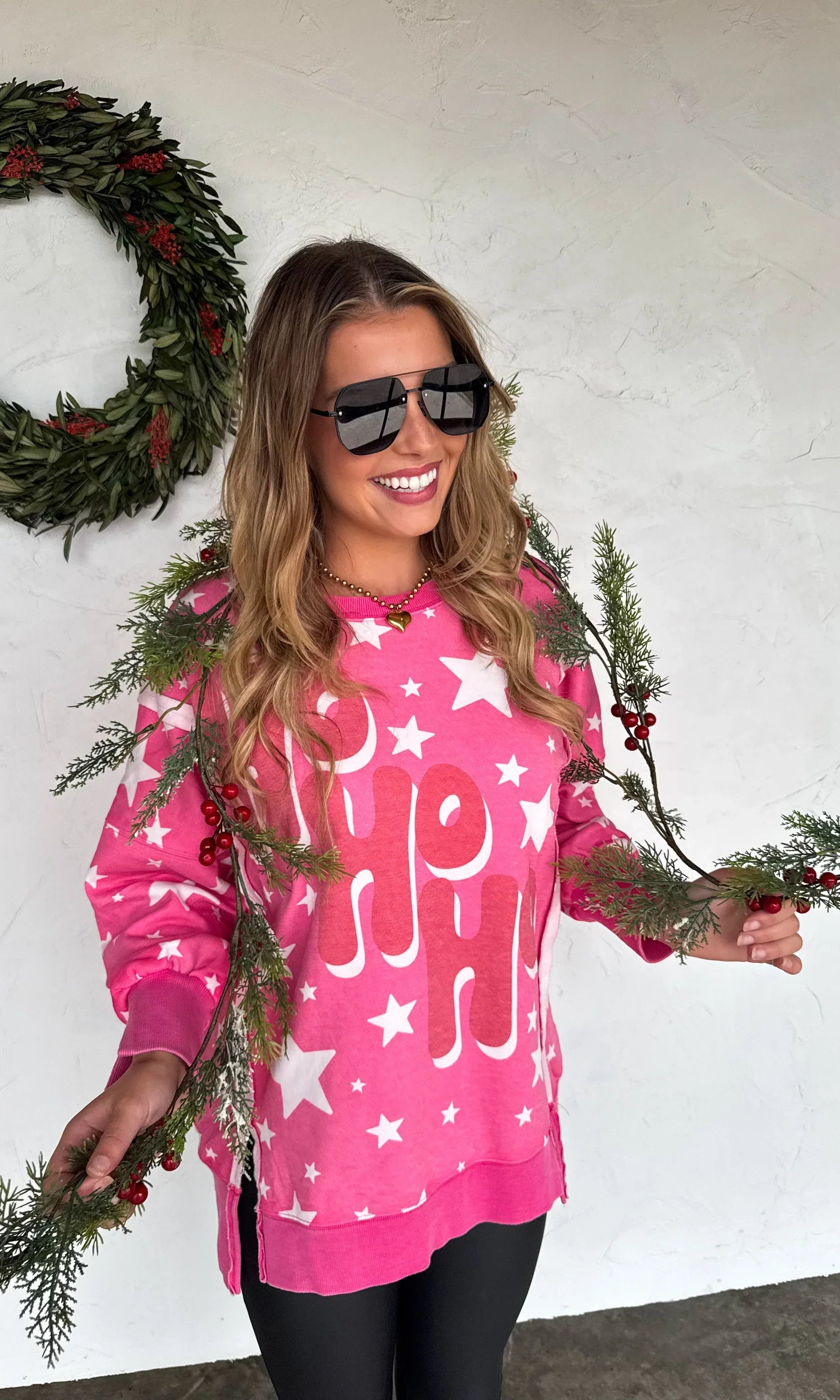 PREORDER: Classic Crew Pullover Ho Ho Ho-Womens-Stay Foxy Boutique, Florissant, Missouri
