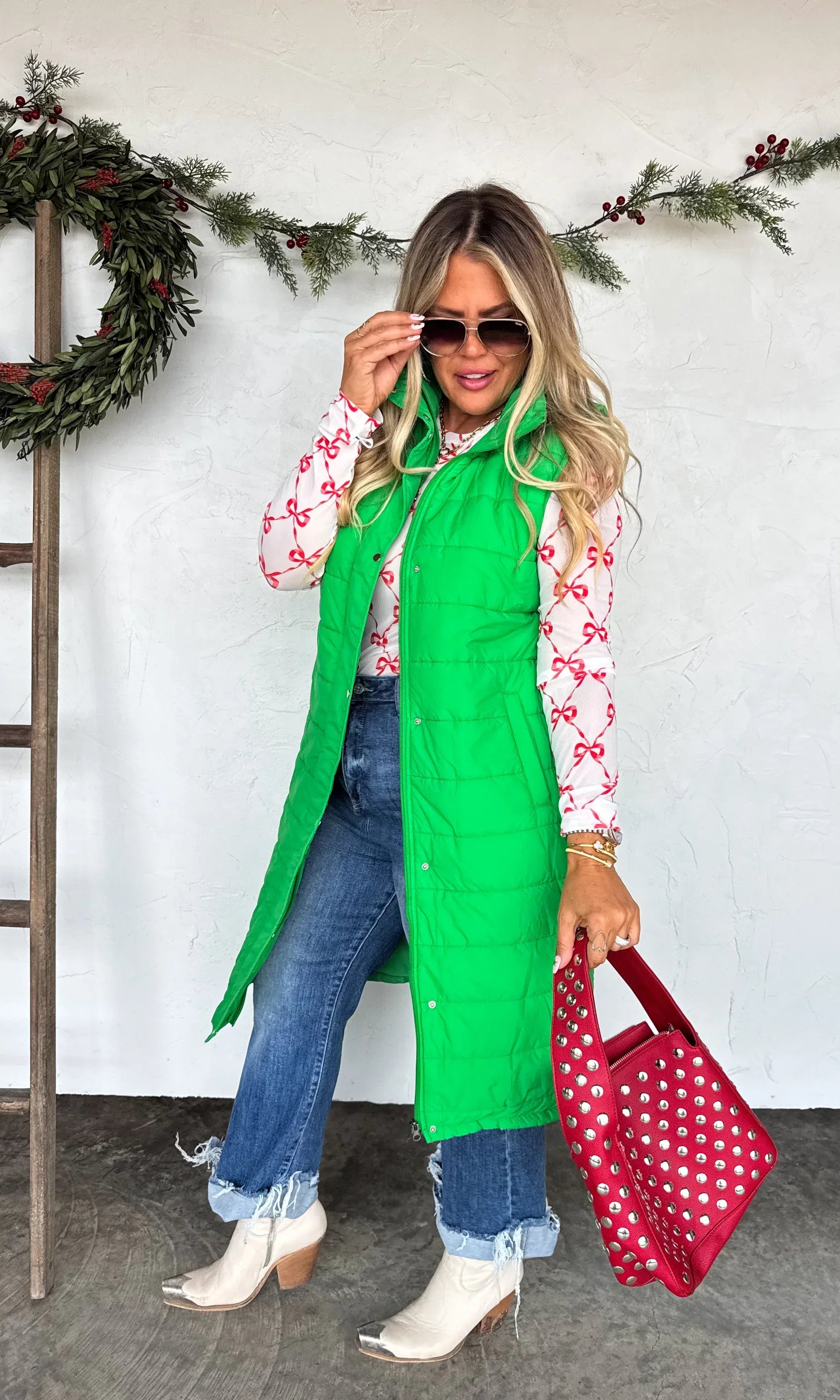 PREORDER: Kendall Long Puffer Vest-Womens-Stay Foxy Boutique, Florissant, Missouri