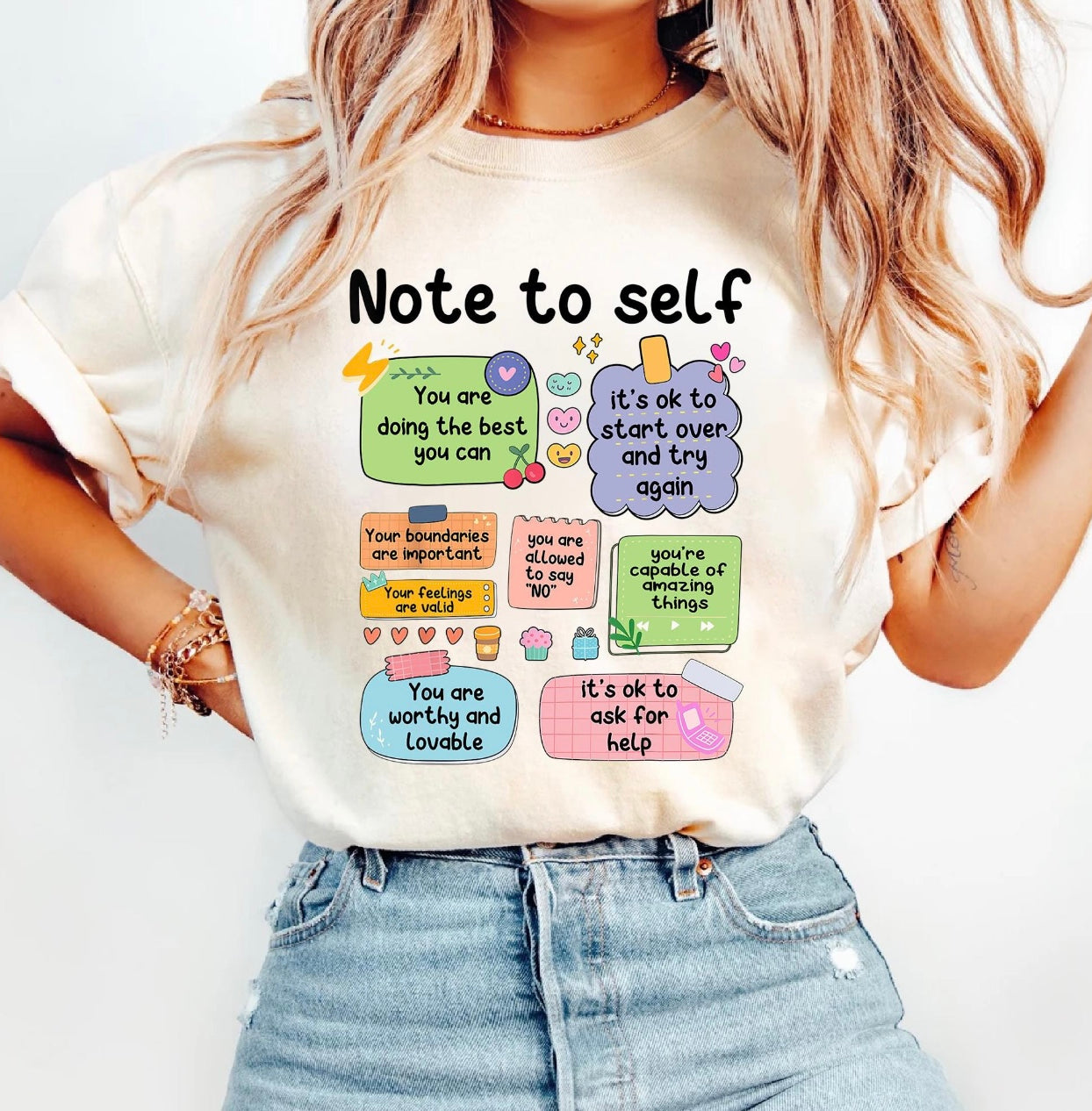 Post it Note Graphic T-Graphic T-Stay Foxy Boutique, Florissant, Missouri