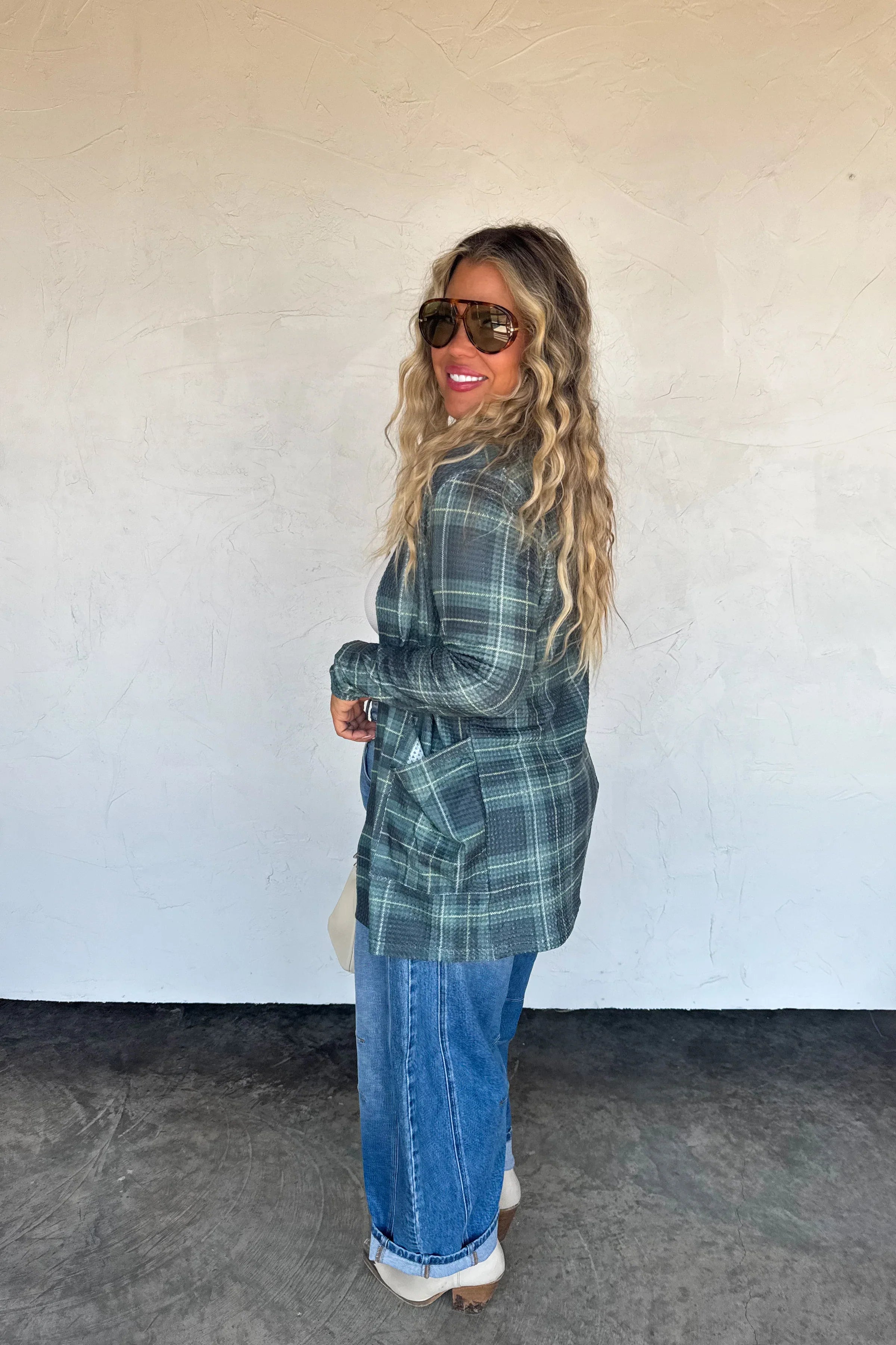 PREORDER: Plaid Lola Cardigans-Womens-Stay Foxy Boutique, Florissant, Missouri