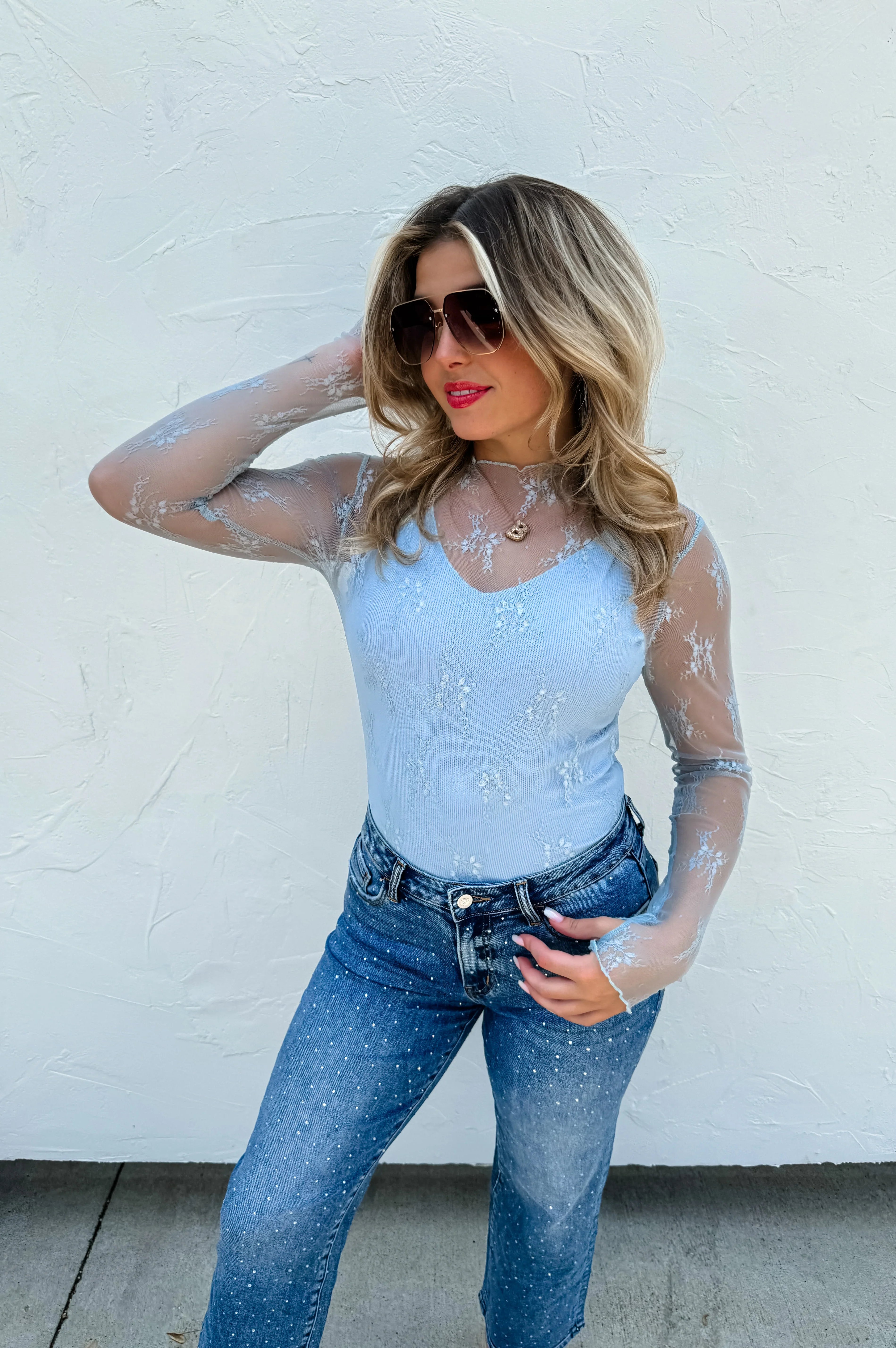 PREORDER: Roxy Lace Top in Six Colors-Womens-Stay Foxy Boutique, Florissant, Missouri