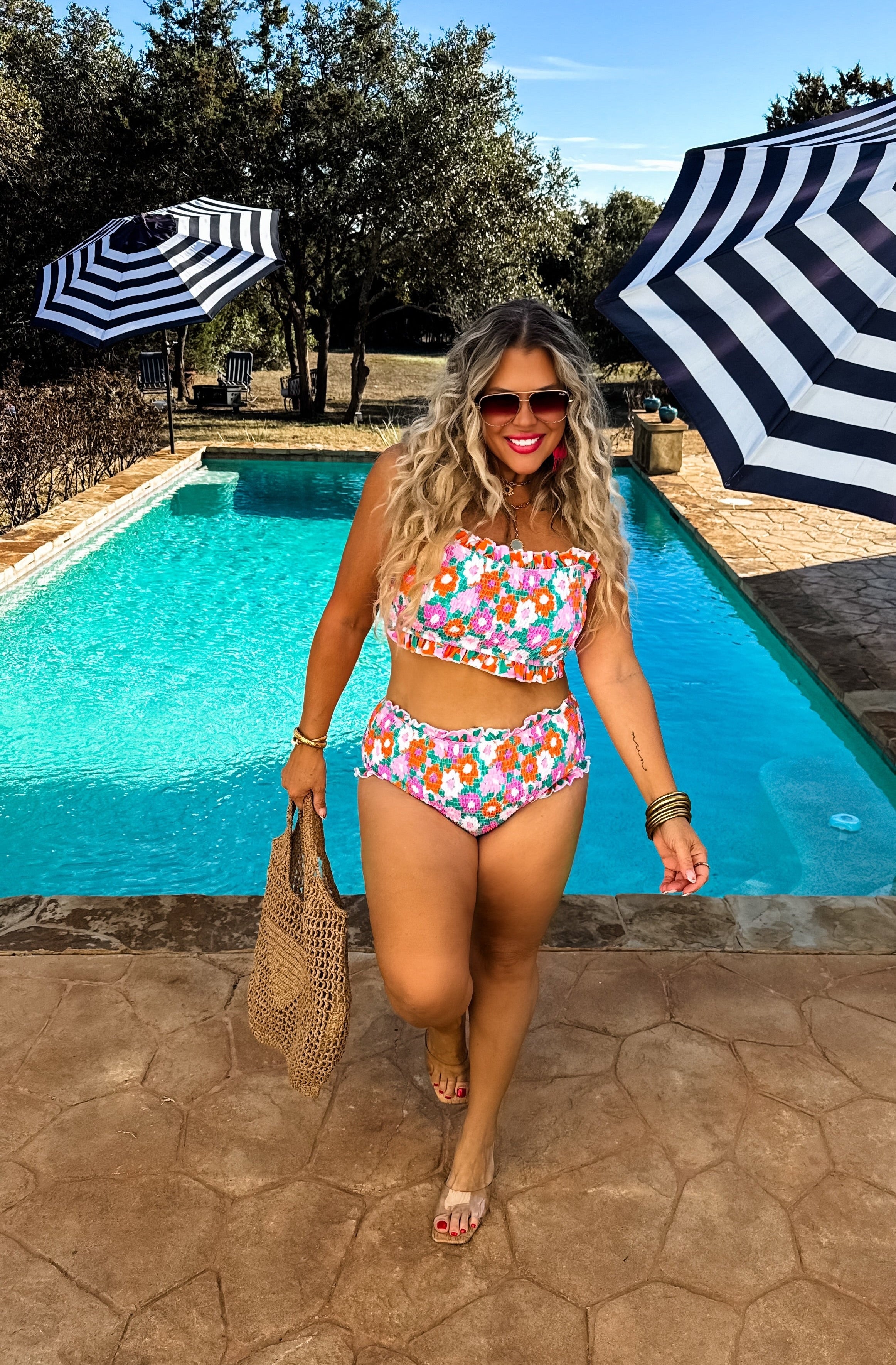 PREORDER: Amalfi Blooms Swim Set-Womens-Stay Foxy Boutique, Florissant, Missouri