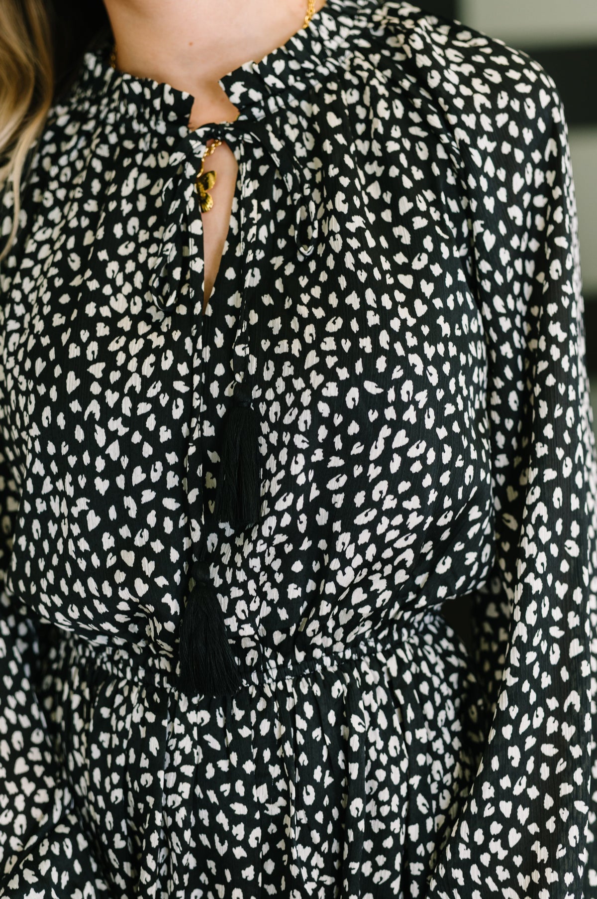 A Cheeky Little Time Tiered Dress in Black-Womens-Stay Foxy Boutique, Florissant, Missouri