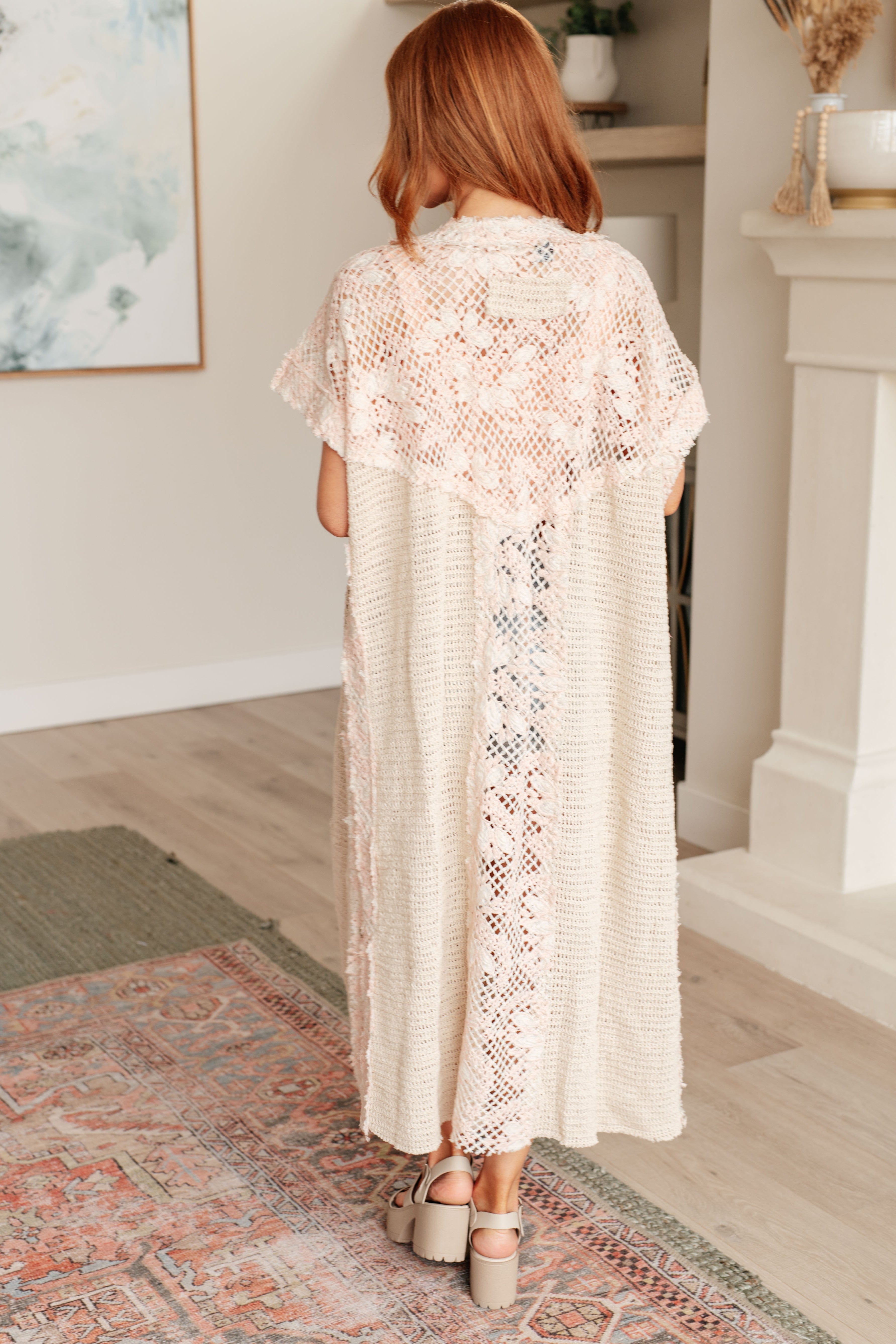 A Little Defiant Crochet Duster Kimono -5/2/2024-Layers-Stay Foxy Boutique, Florissant, Missouri