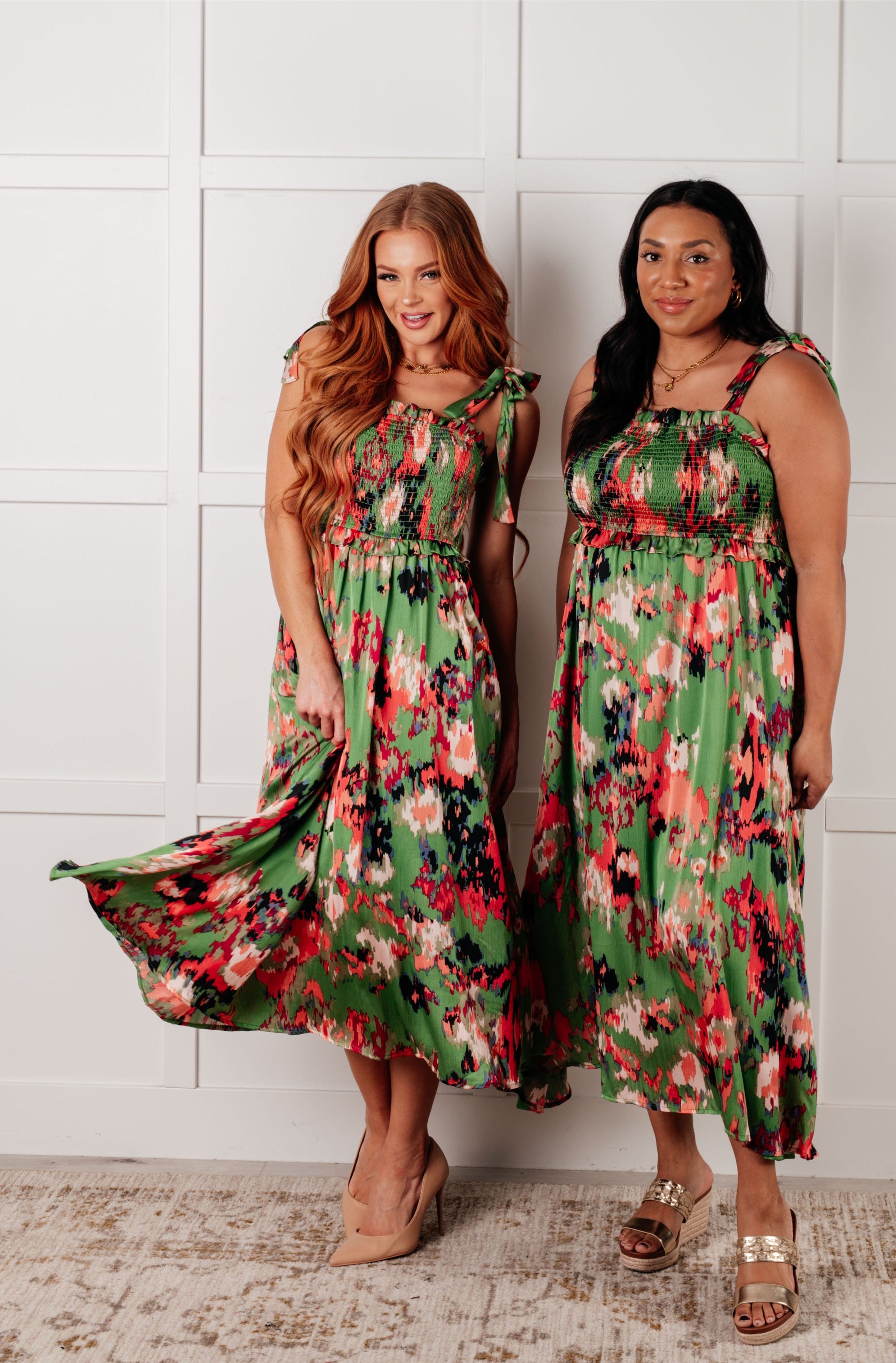 A Little While Longer Dress in Green-Dresses-Stay Foxy Boutique, Florissant, Missouri