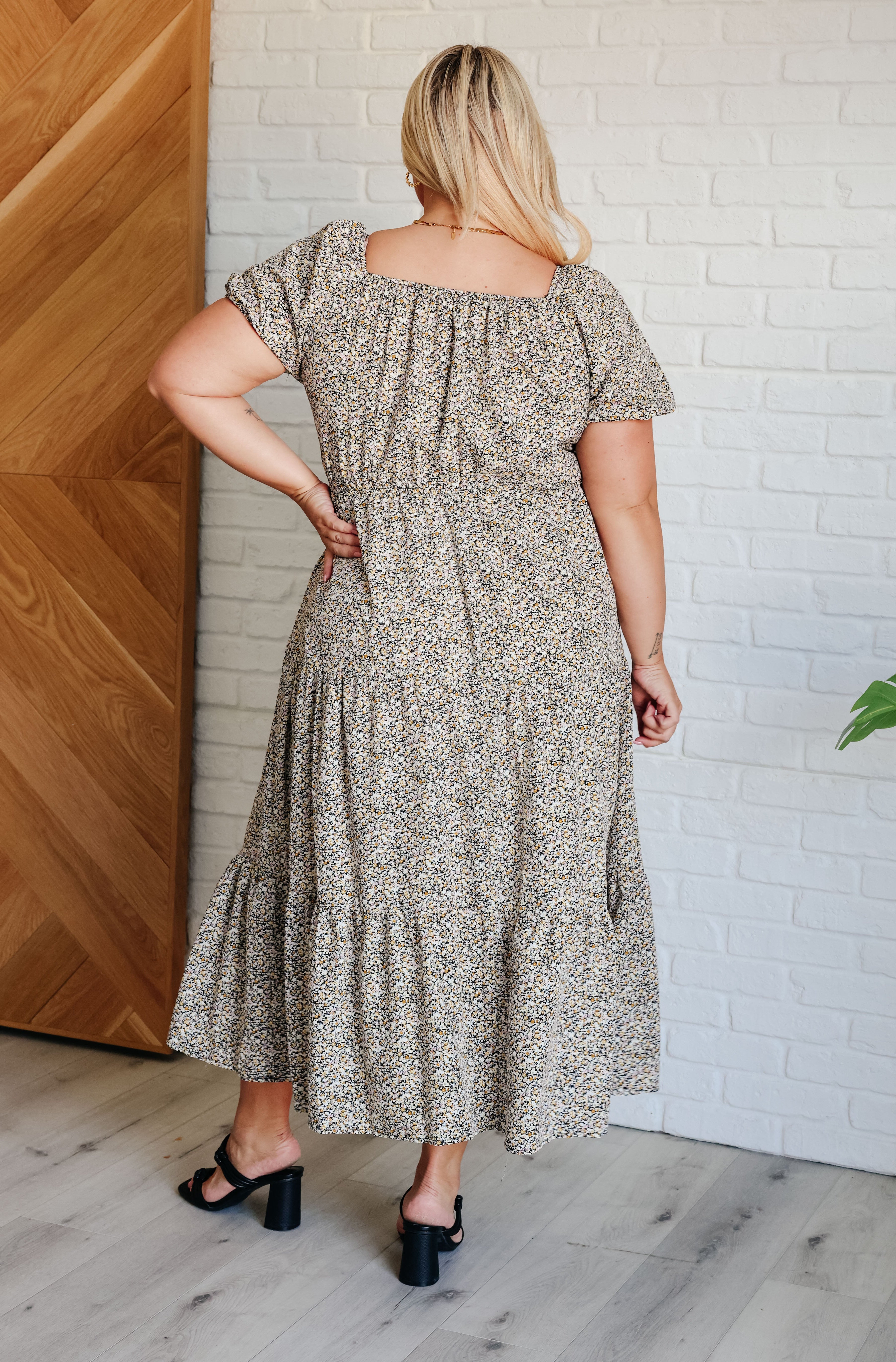 A Moment of Love Balloon Sleeve Dress-Dresses-Stay Foxy Boutique, Florissant, Missouri