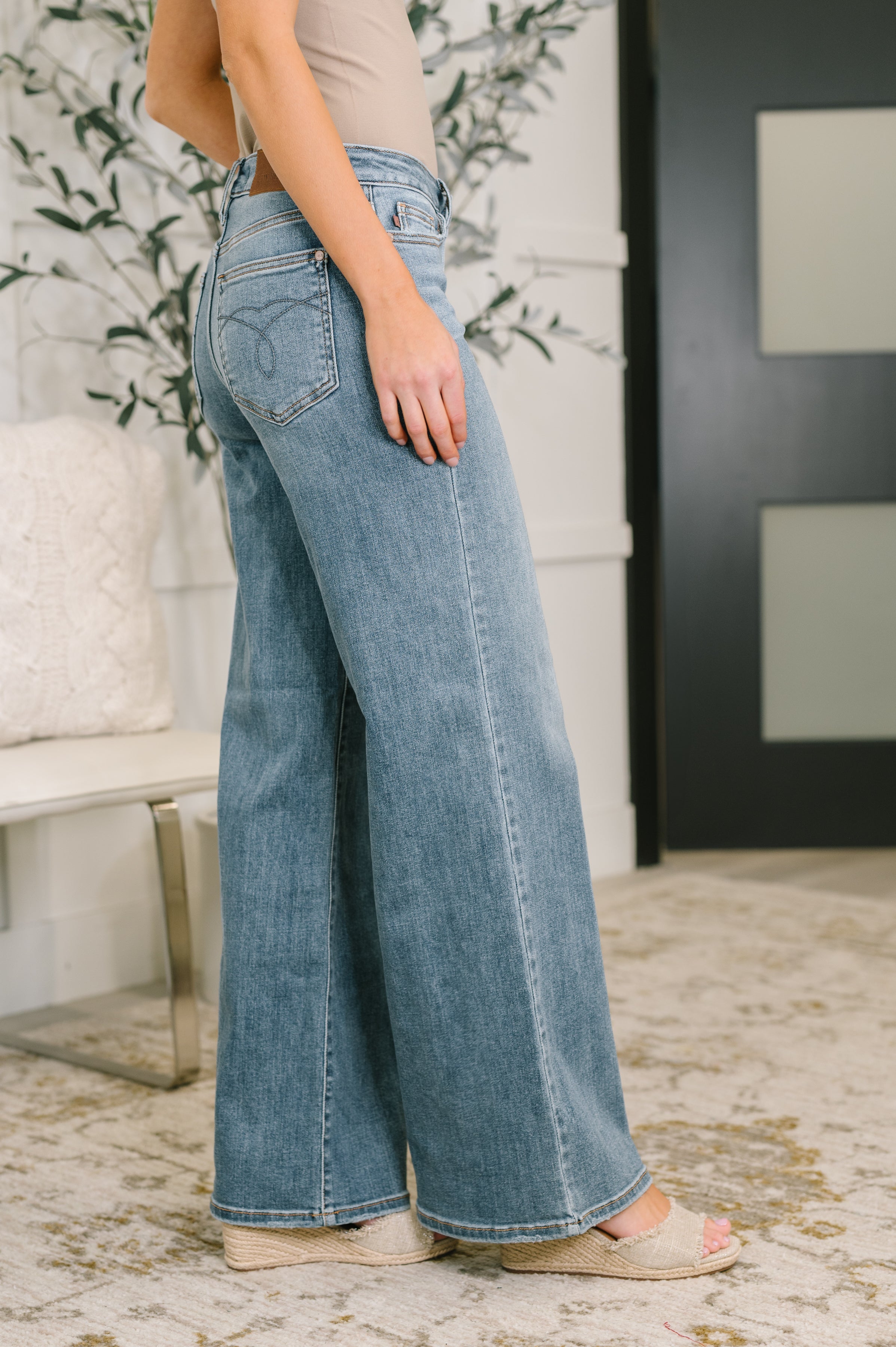 Adrian Mid Rise Retro Wide Leg-Womens-Stay Foxy Boutique, Florissant, Missouri