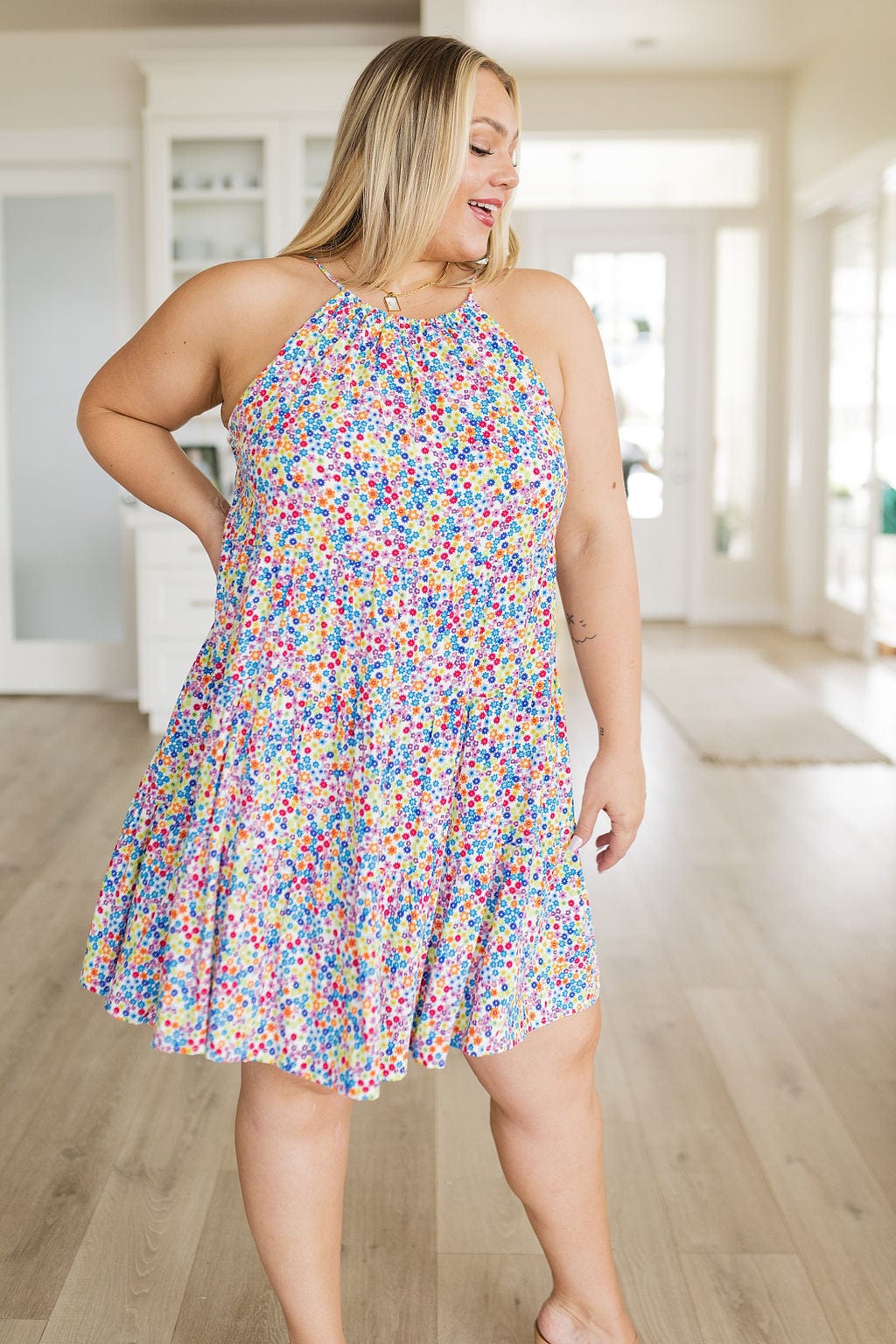 Afternoon Sun Floral Dress-Dresses-Stay Foxy Boutique, Florissant, Missouri