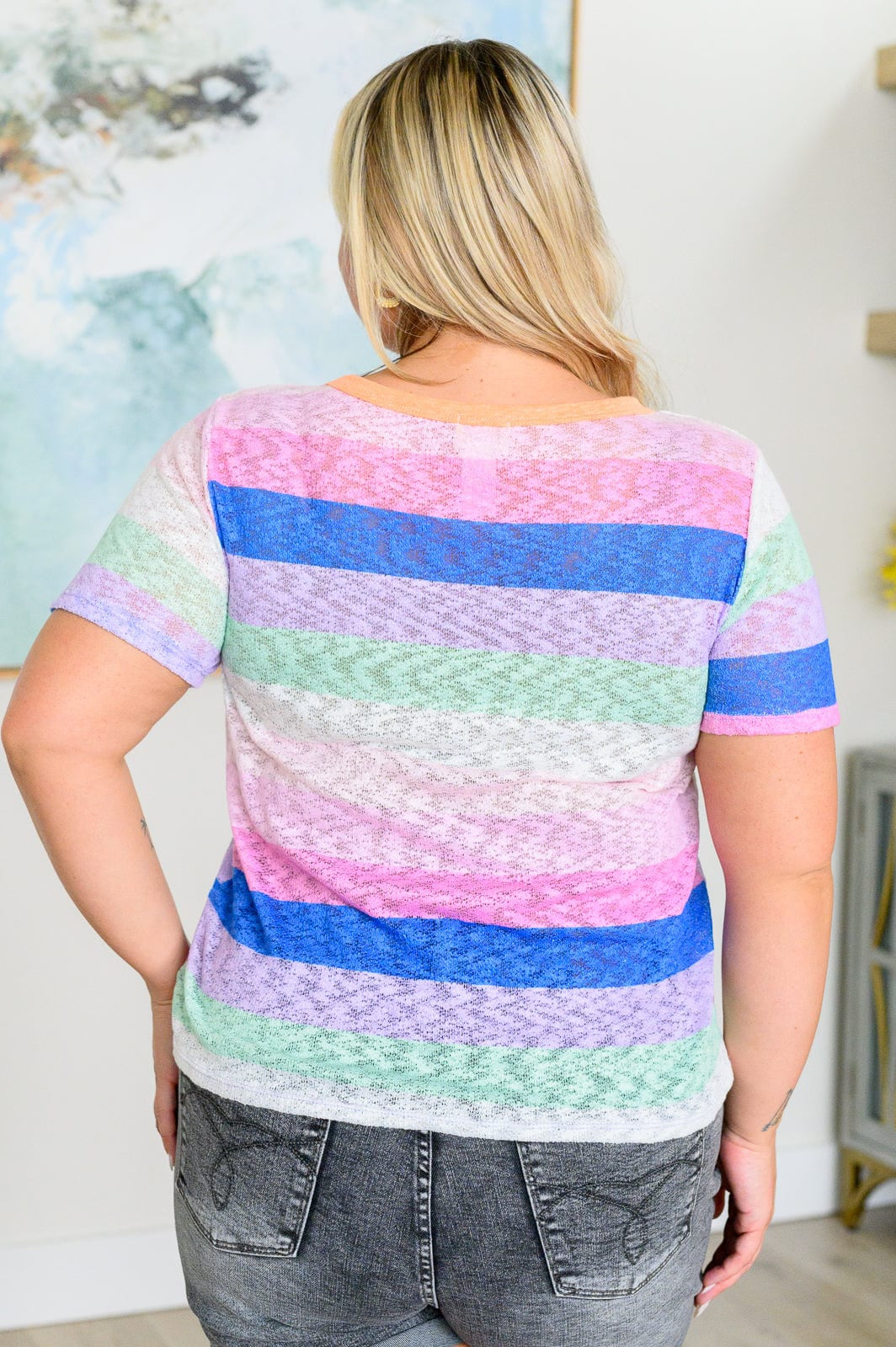 Another Variable Striped Top-Tops-Stay Foxy Boutique, Florissant, Missouri