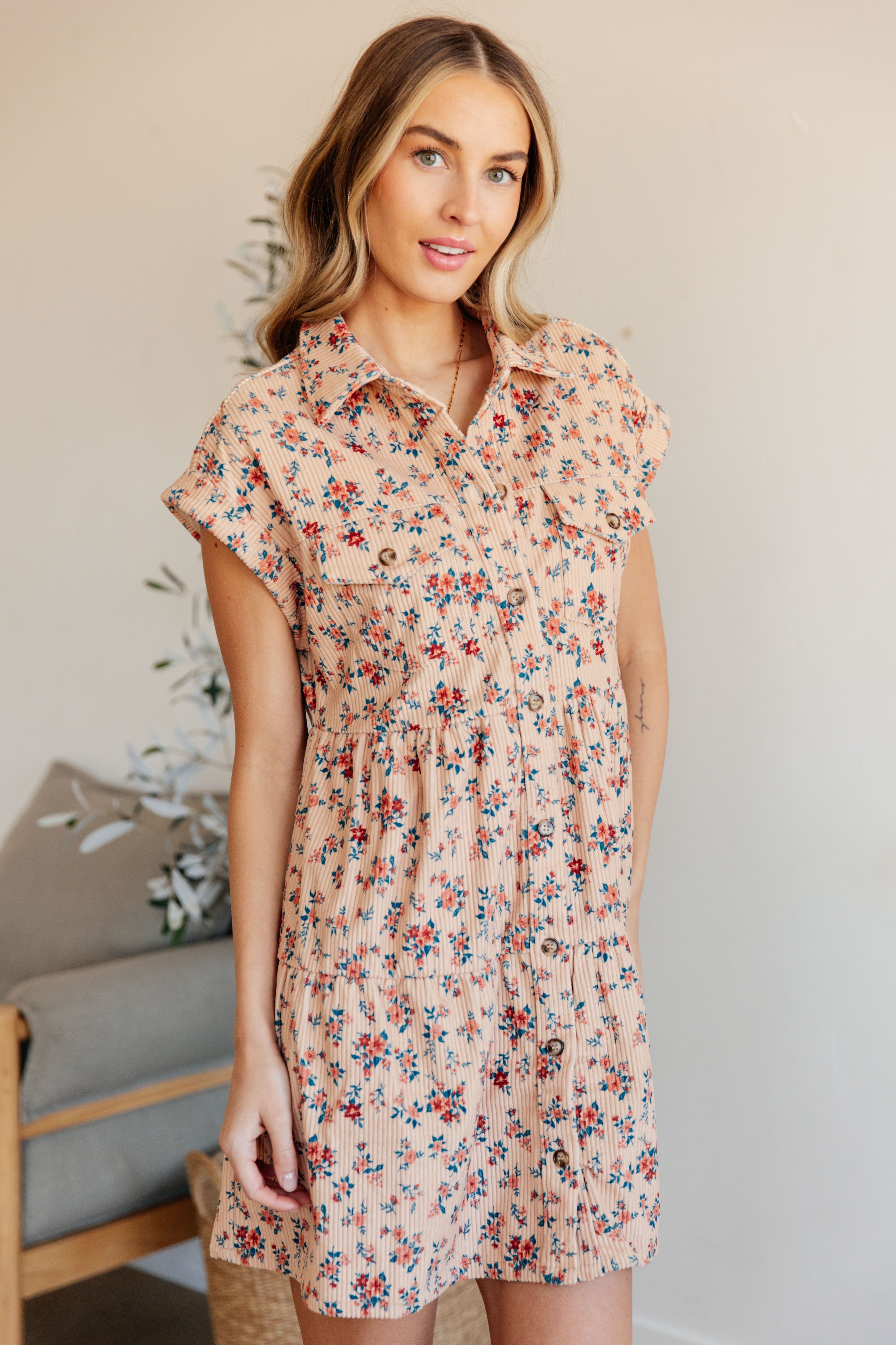 Anywhere You Go I'll Be Collared Dress-Womens-Stay Foxy Boutique, Florissant, Missouri