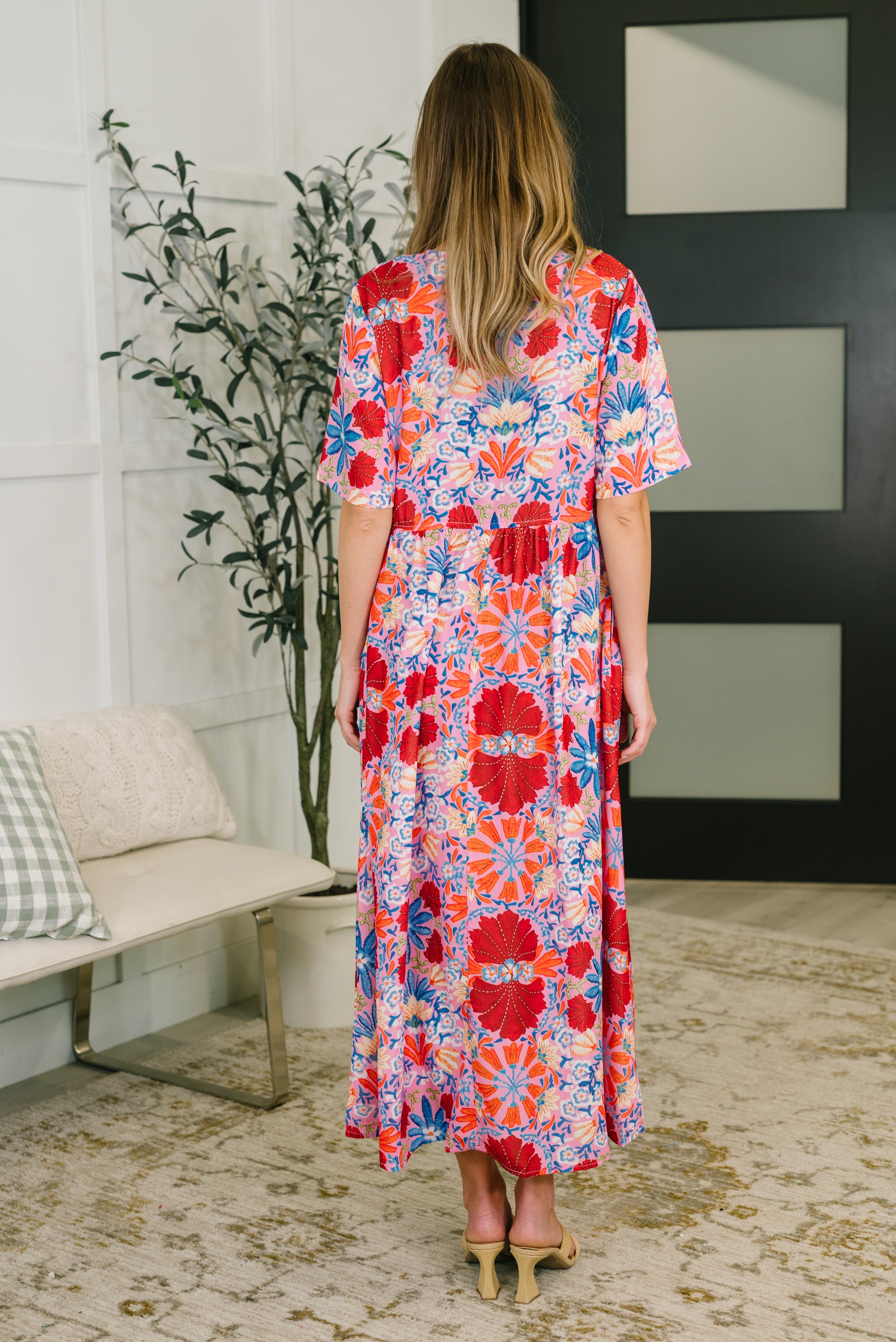 Art of Loving Bow Detail Floral Dress-Womens-Stay Foxy Boutique, Florissant, Missouri