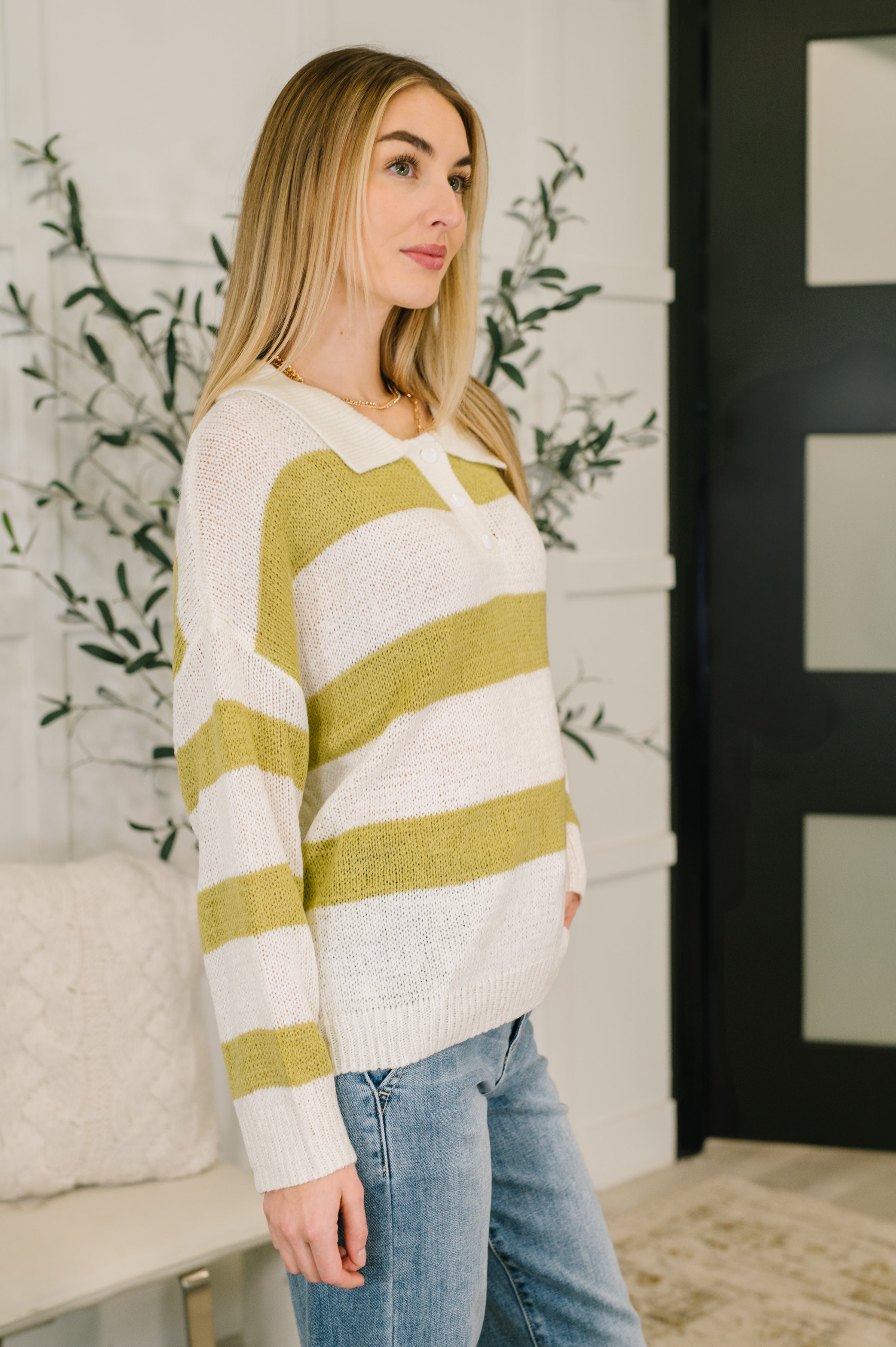 As Long As You're Mine Loose Knit Collared Top-Womens-Stay Foxy Boutique, Florissant, Missouri