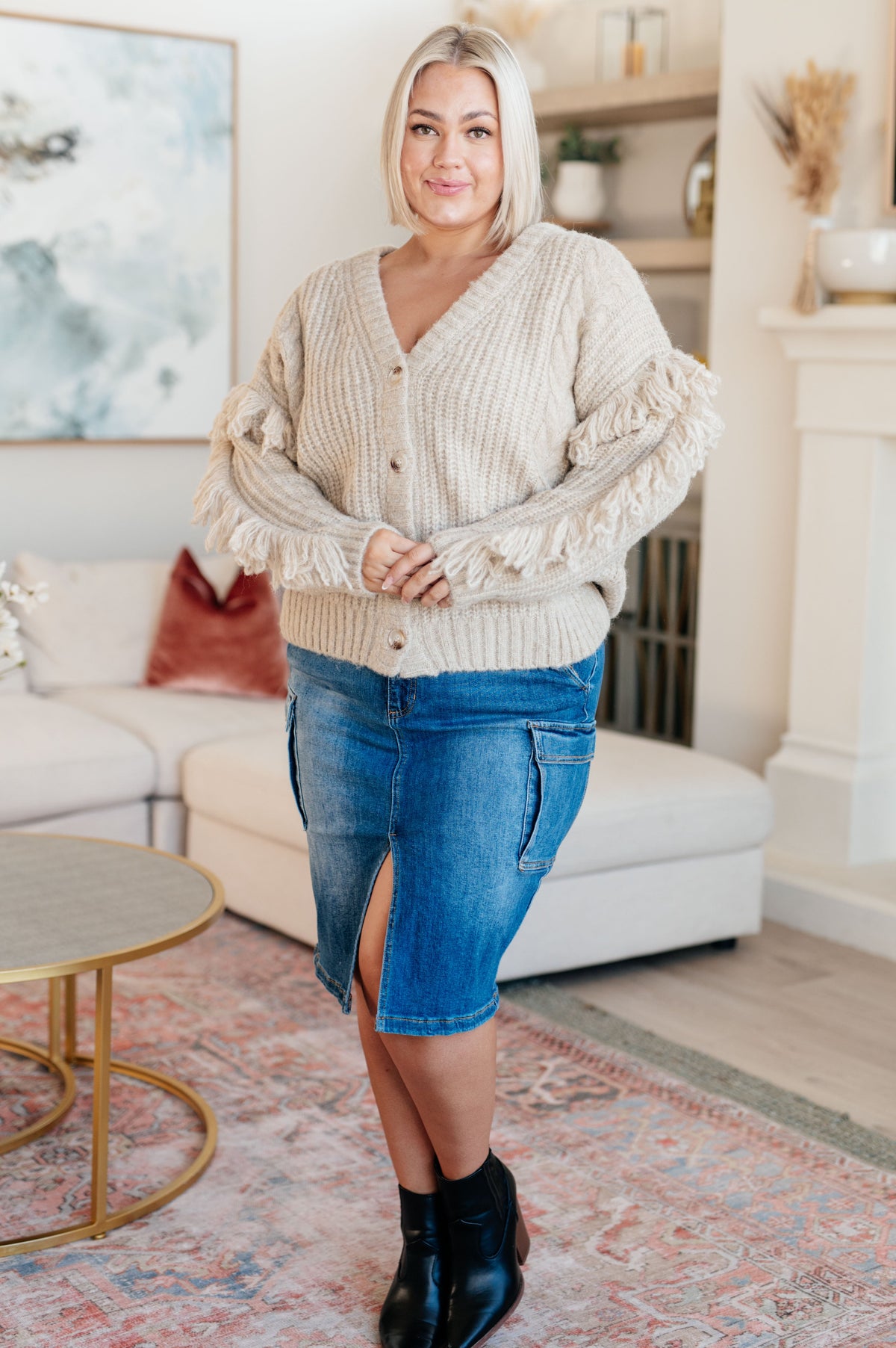 Ask Me About It Fringe Cardigan-Layers-Stay Foxy Boutique, Florissant, Missouri