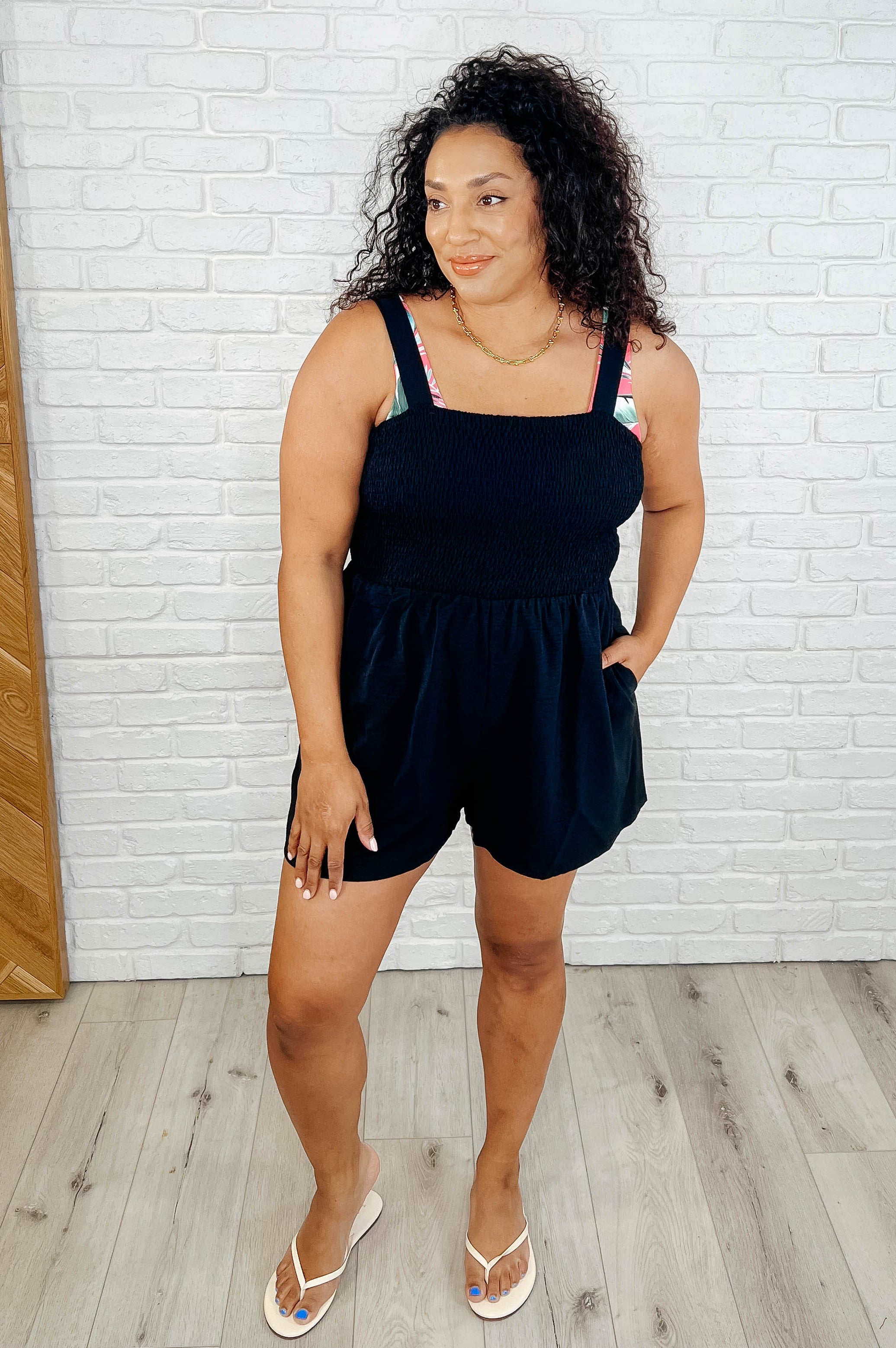 Assume the Best Square Neck Romper-Womens-Stay Foxy Boutique, Florissant, Missouri