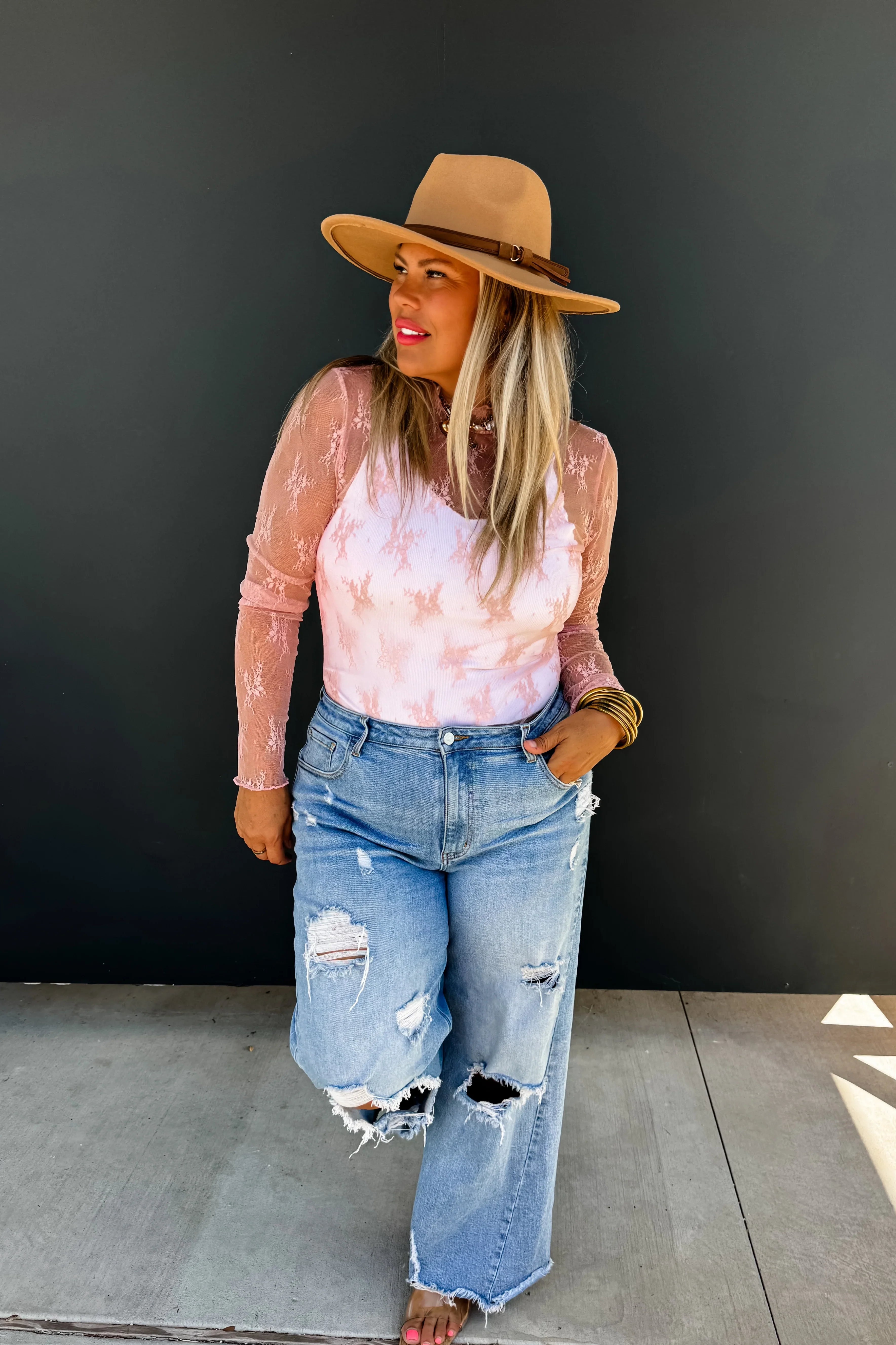 PREORDER: Roxy Lace Top in Six Colors-Womens-Stay Foxy Boutique, Florissant, Missouri