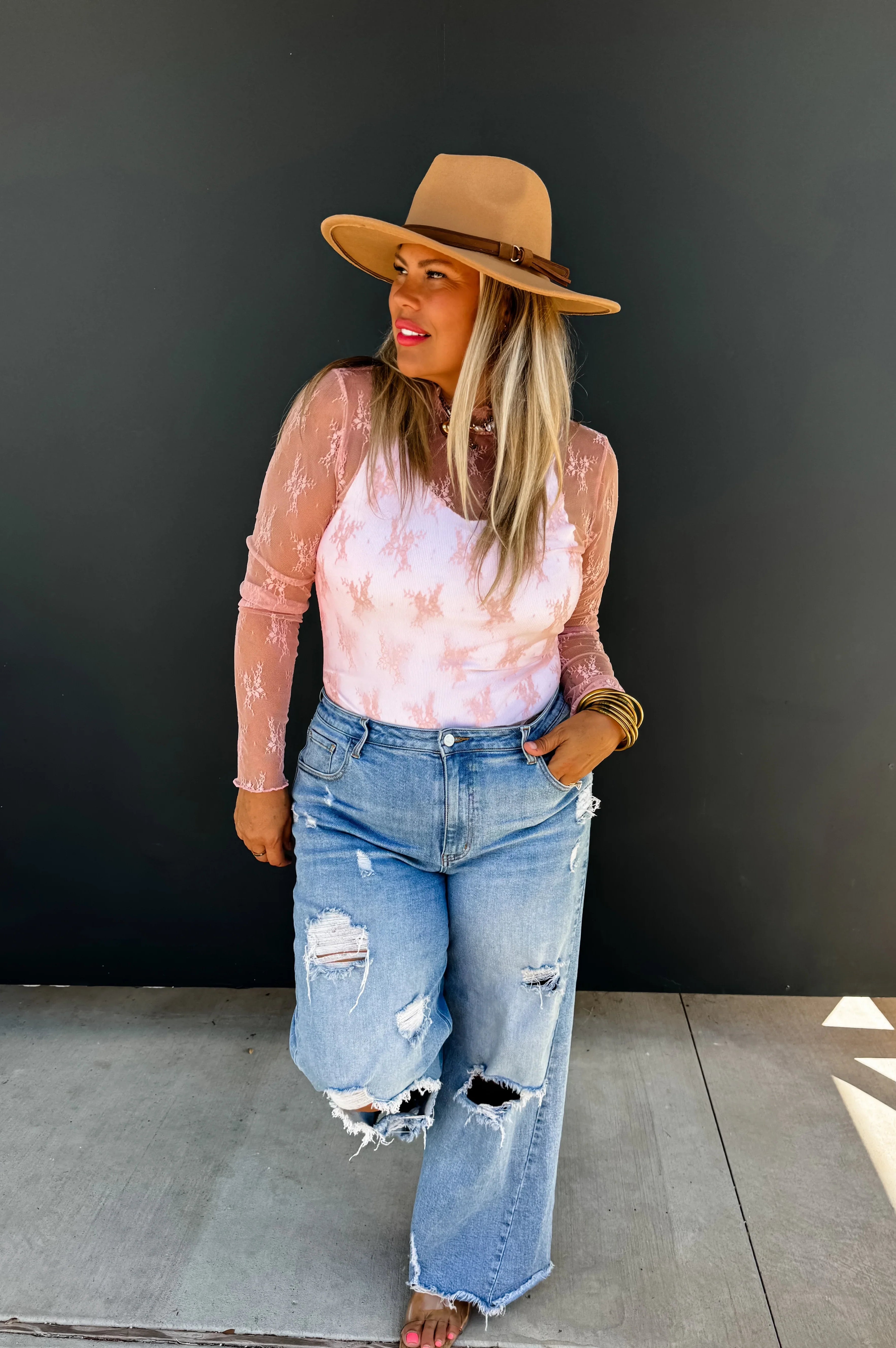 PREORDER: Roxy Lace Top in Six Colors-Womens-Stay Foxy Boutique, Florissant, Missouri