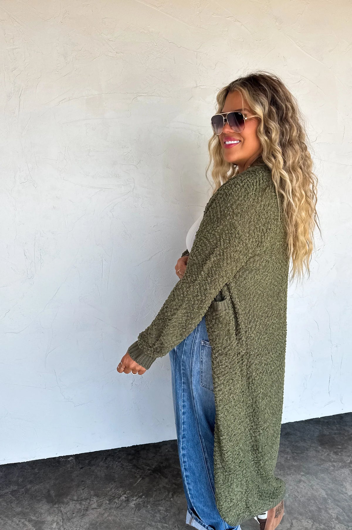 PREORDER: Poppy Knit Popcorn Cardigan-Womens-Stay Foxy Boutique, Florissant, Missouri