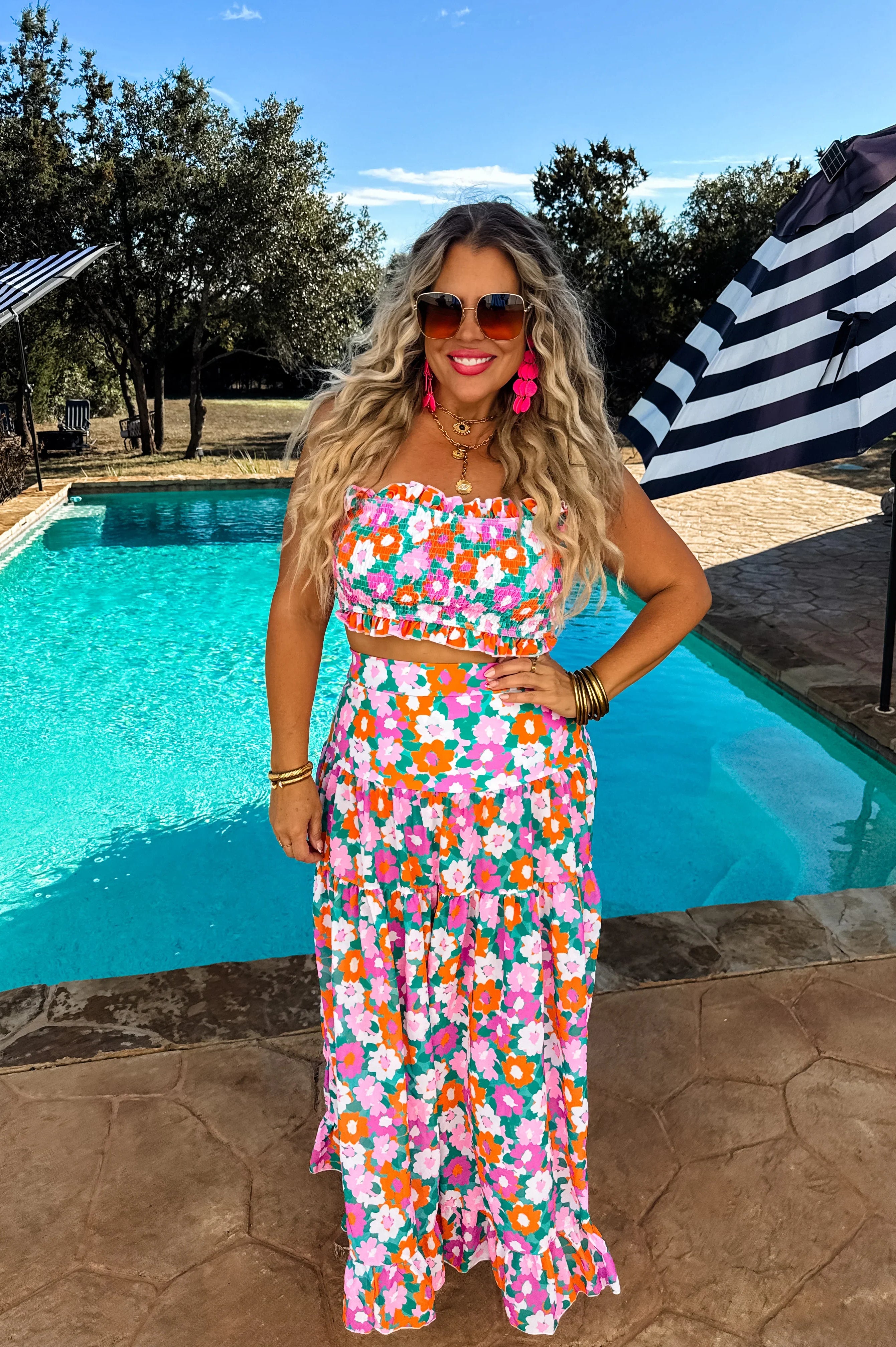 PREORDER: Amalfi Blooms Swim Set-Womens-Stay Foxy Boutique, Florissant, Missouri