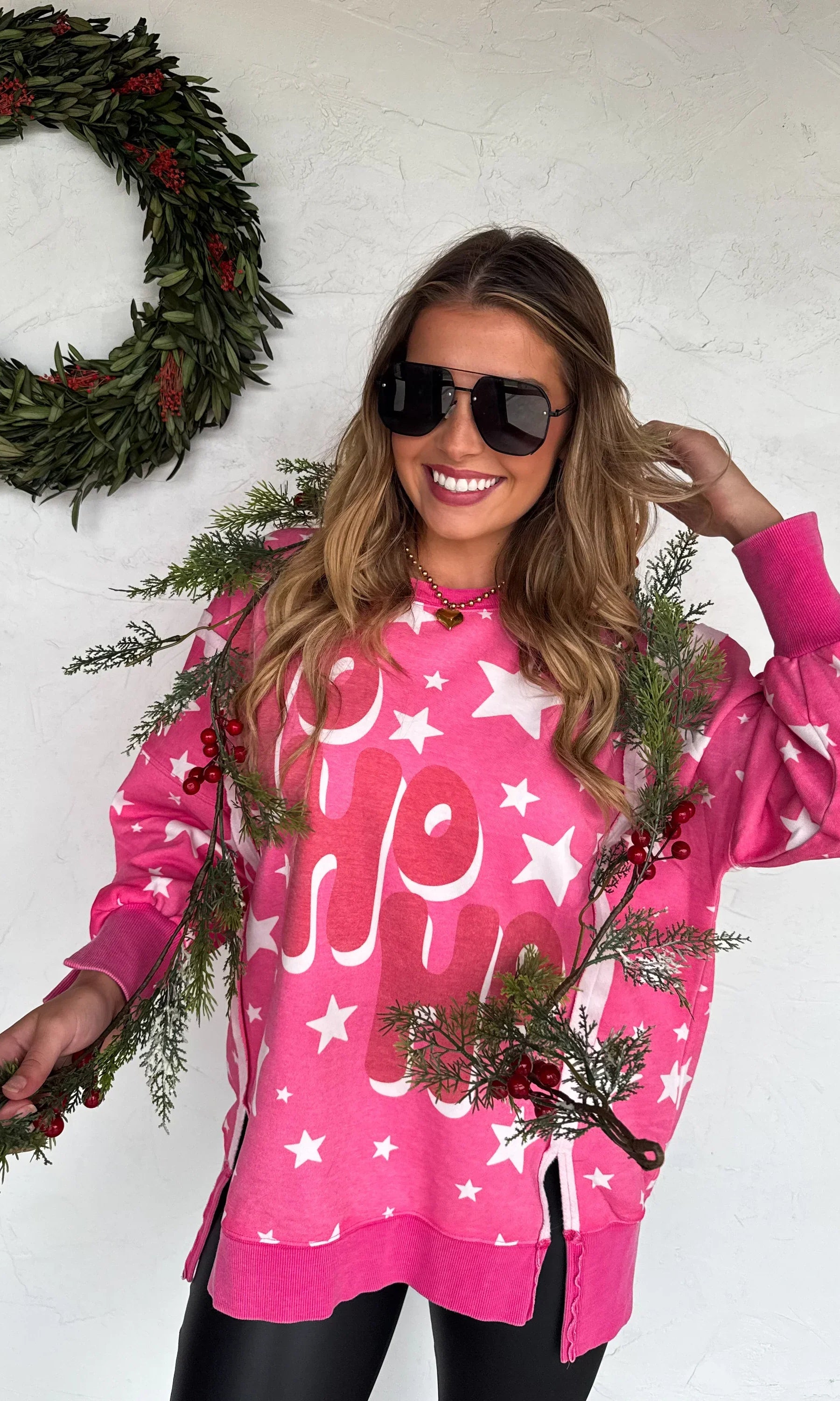 PREORDER: Classic Crew Pullover Ho Ho Ho-Womens-Stay Foxy Boutique, Florissant, Missouri