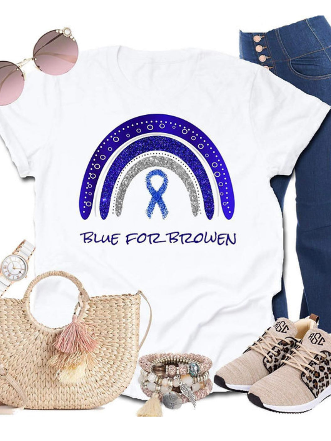 Blue Graphic T-Graphic T-Stay Foxy Boutique, Florissant, Missouri