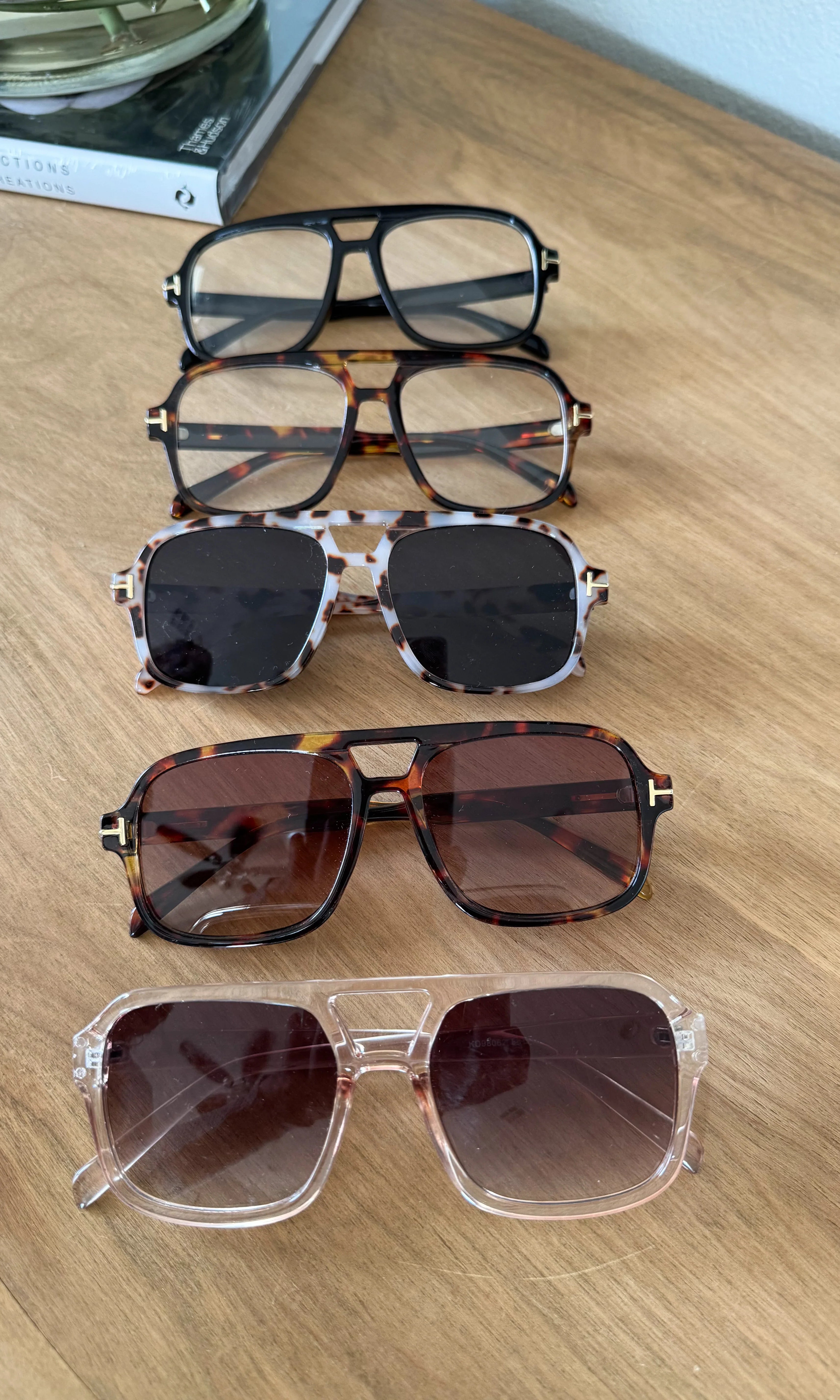 PREORDER: Retro Rays Sunglasses in Five Colors-Womens-Stay Foxy Boutique, Florissant, Missouri