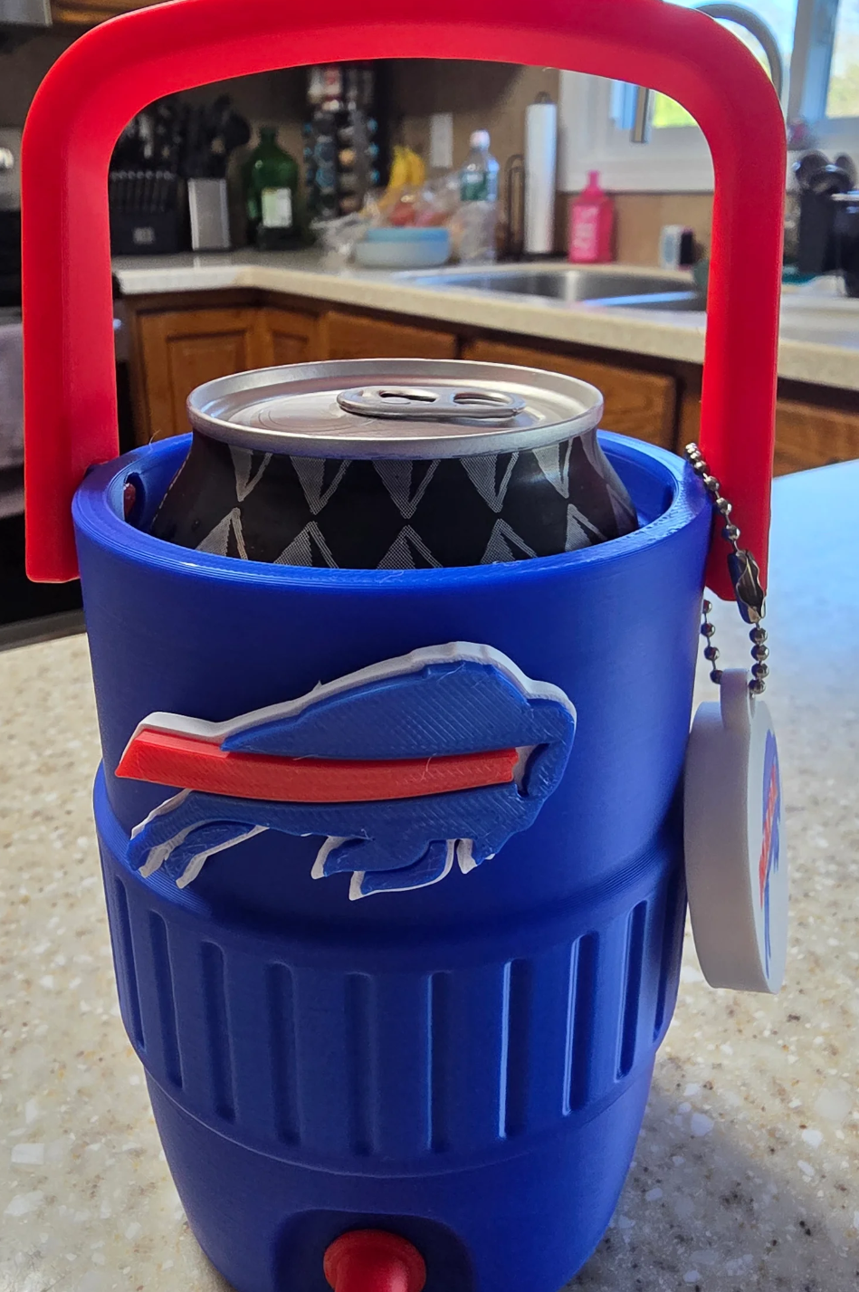 FOOTBALL FAV TEAMS-3D PRINTED CUSTOM 12 OUNCE CAN HOLDERS-Stay Foxy Boutique, Florissant, Missouri