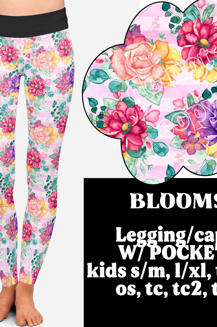 BLOOMS - B88 - LEGGING/CAPRI-Stay Foxy Boutique, Florissant, Missouri